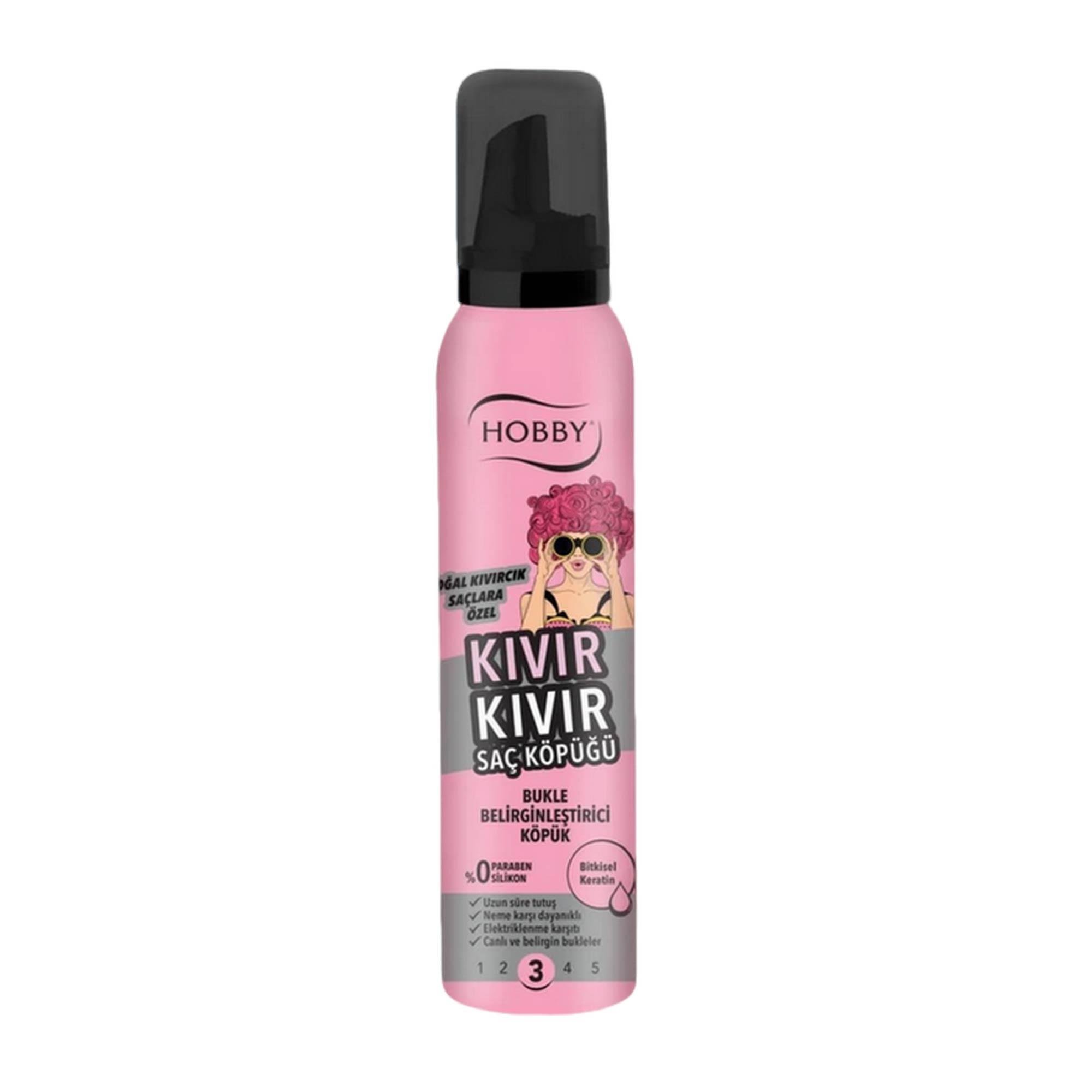 Hobby Kıvır Kıvır Saç Köpüğü Bukle Belirginleştirici  150 ml