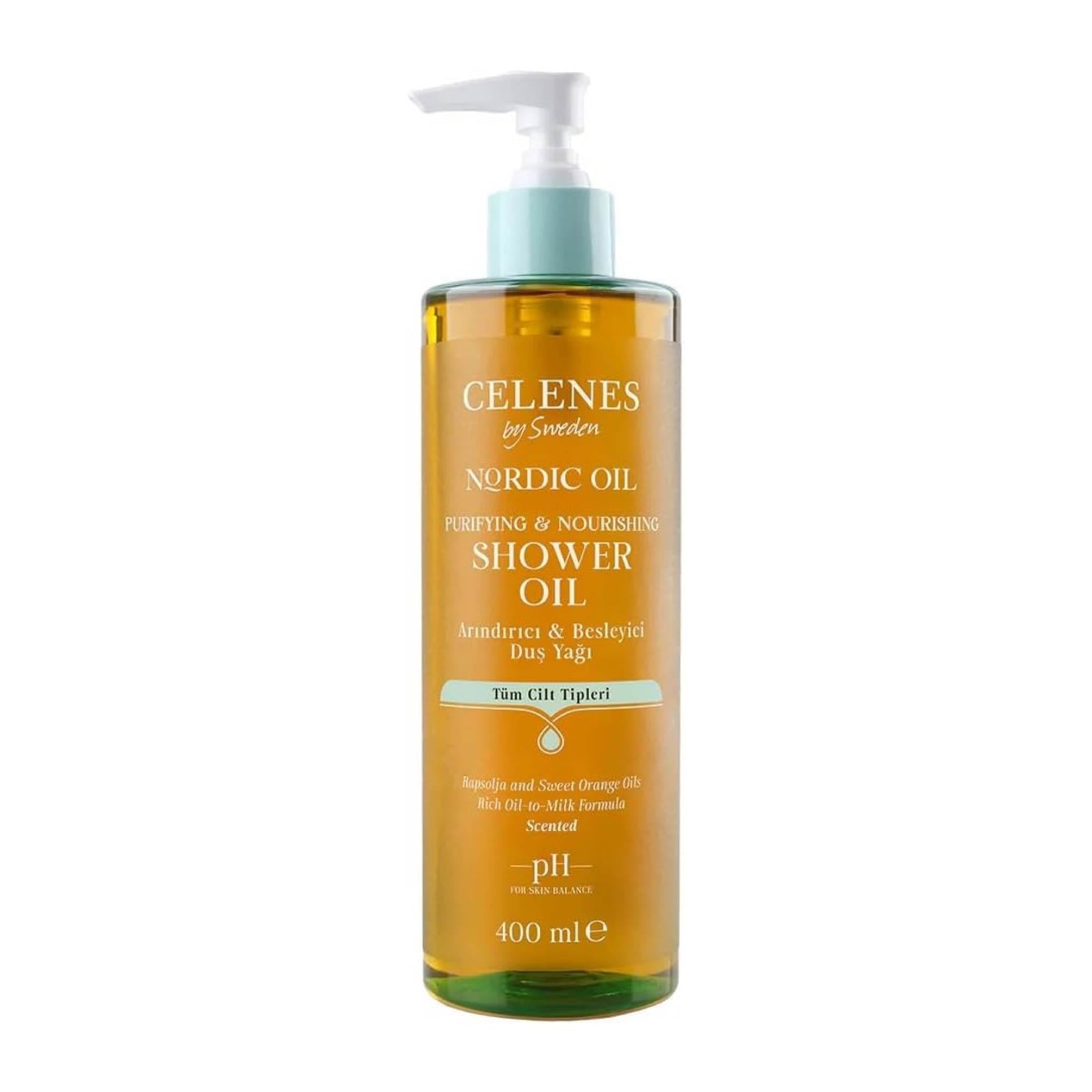 Celenes Nordic Oil Duş Yağı Tüm Cilt Tipleri 400ml