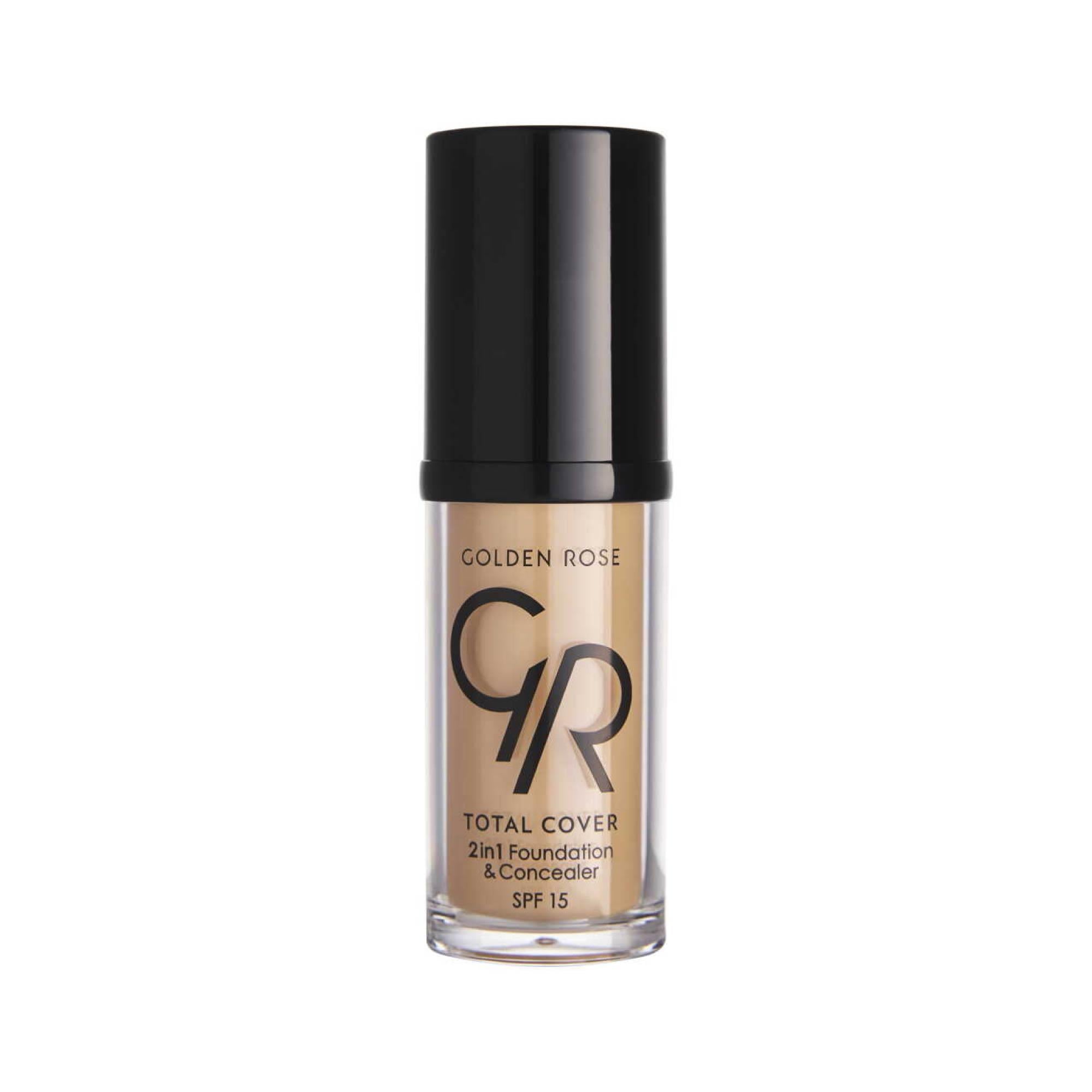 Golden Rose Total Cover 2in1 Foundation Concealer No:22 Natural Beige