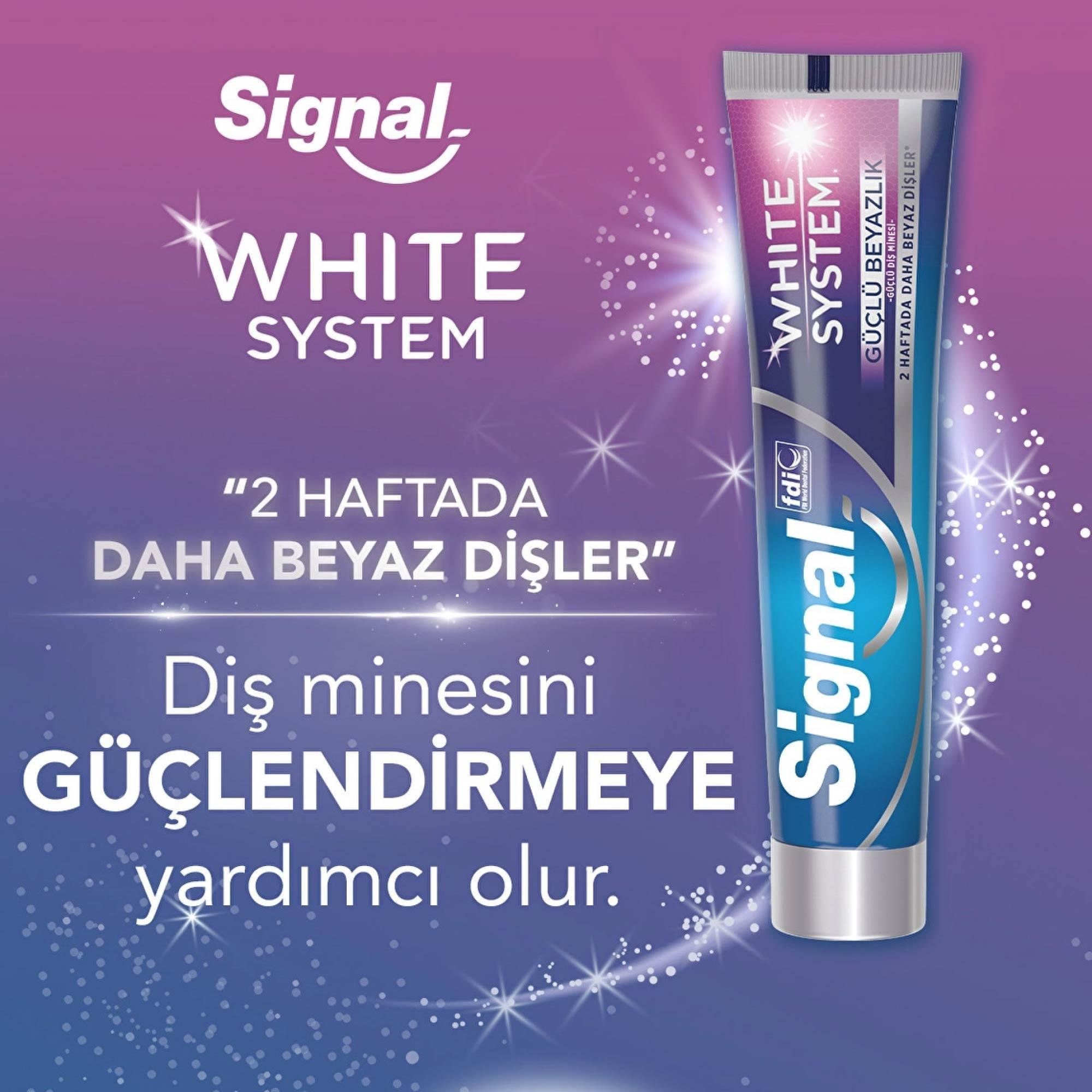 Signal White System Diş Macunu Güçlü Beyazlık Güçlü Diş Minesi 75 ml