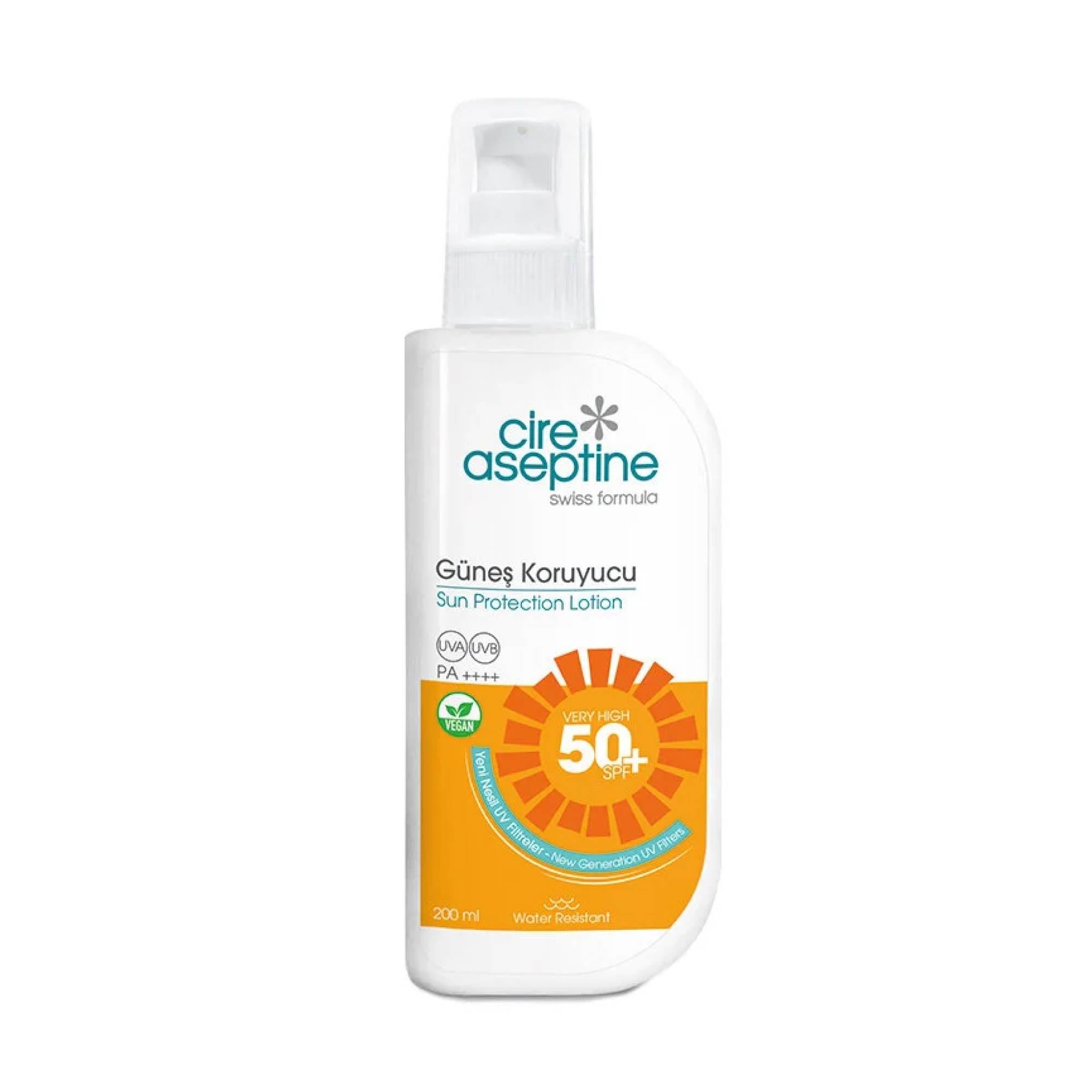 Cire Aseptine Güneş Koruyucu UVA/UVB Very High SPF50+ 200ml