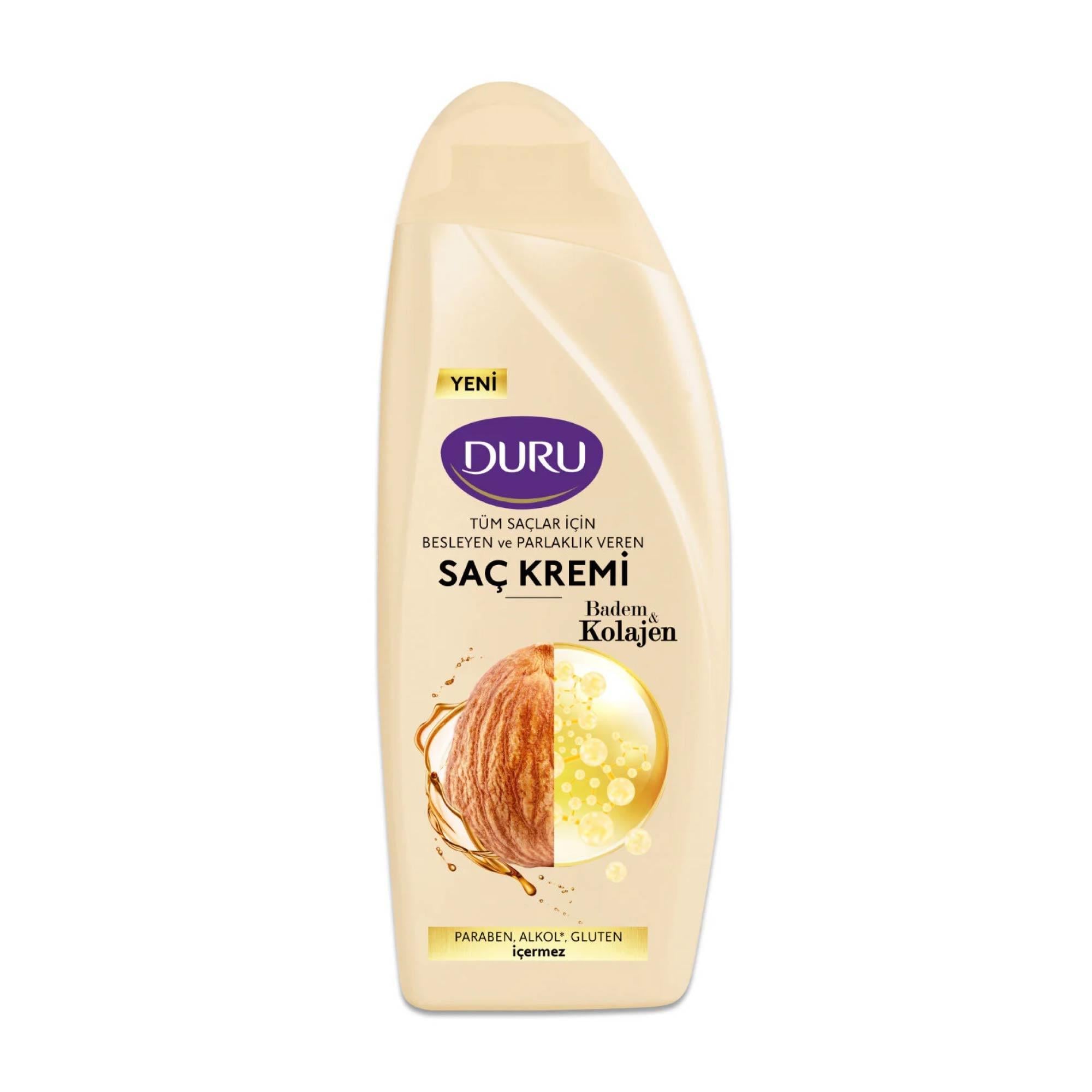 Duru Saç Kremi Badem & Kolajen Tüm Saçlar İçin 500 ml