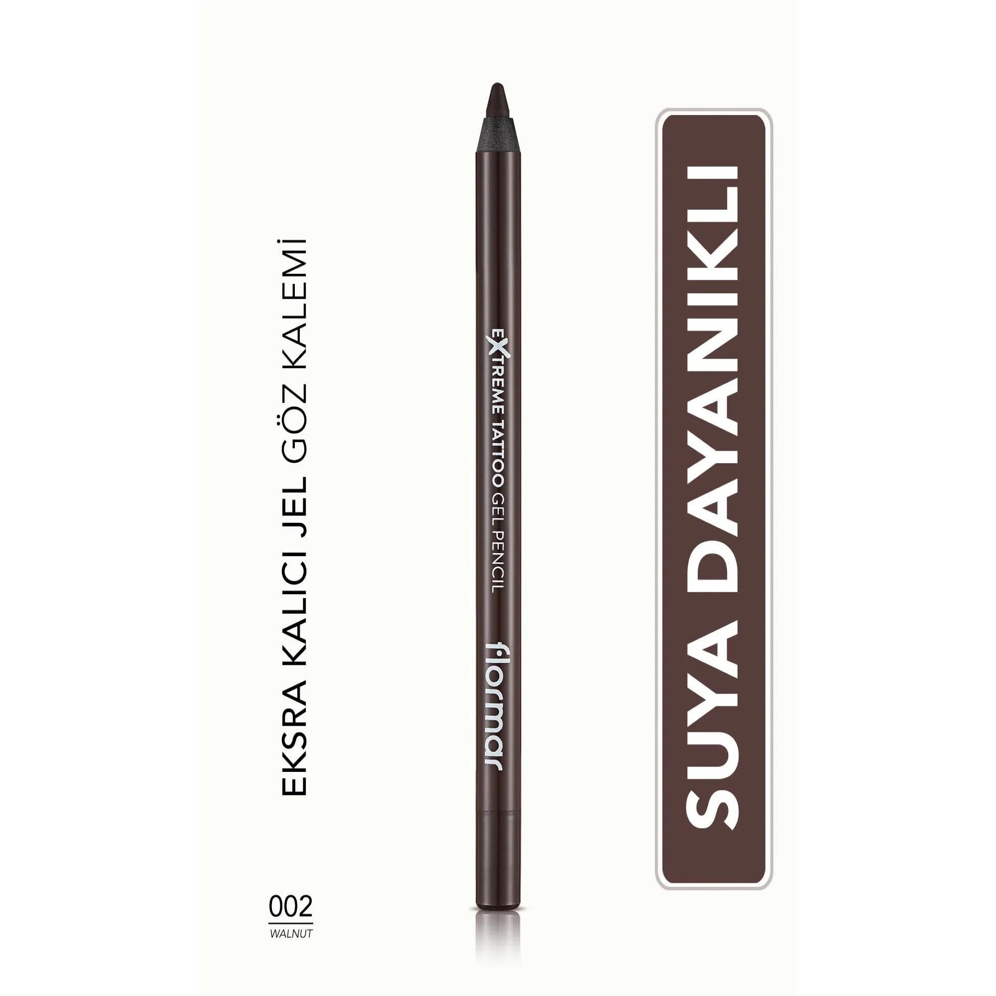 Flormar Extreme Tattoo Gel Pencil Göz Kalemi 02 Walnut	