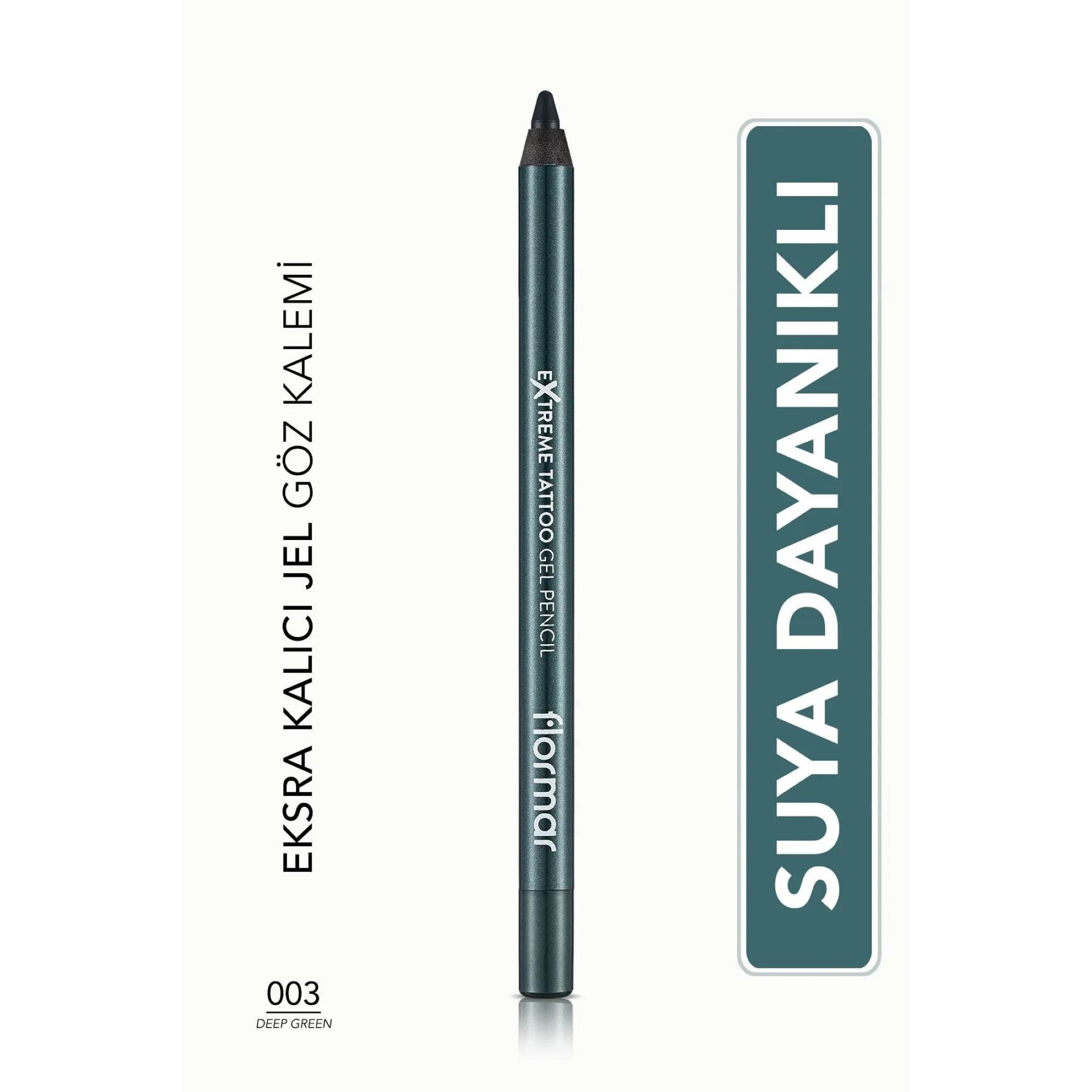 Flormar Extreme Tattoo Gel Pencil Göz Kalemi 03 Deep Green