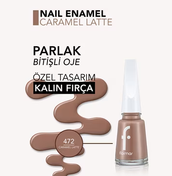 Flormar Oje Maxi Brush Caramel Latte No:472 