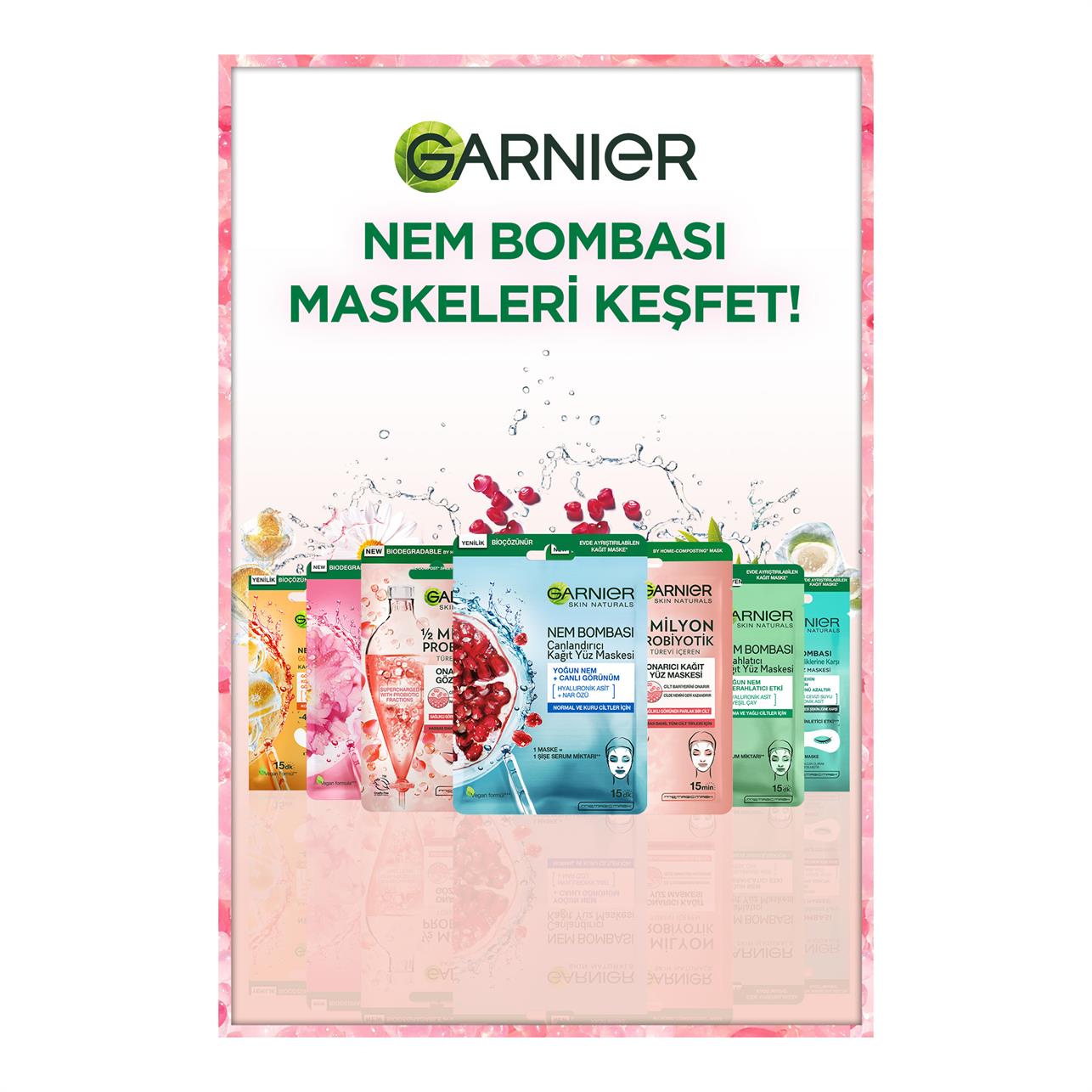 Garnier 1/2 Milyon Probiyotik Türevi İçeren Onarıcı Kağıt Göz Maskesi