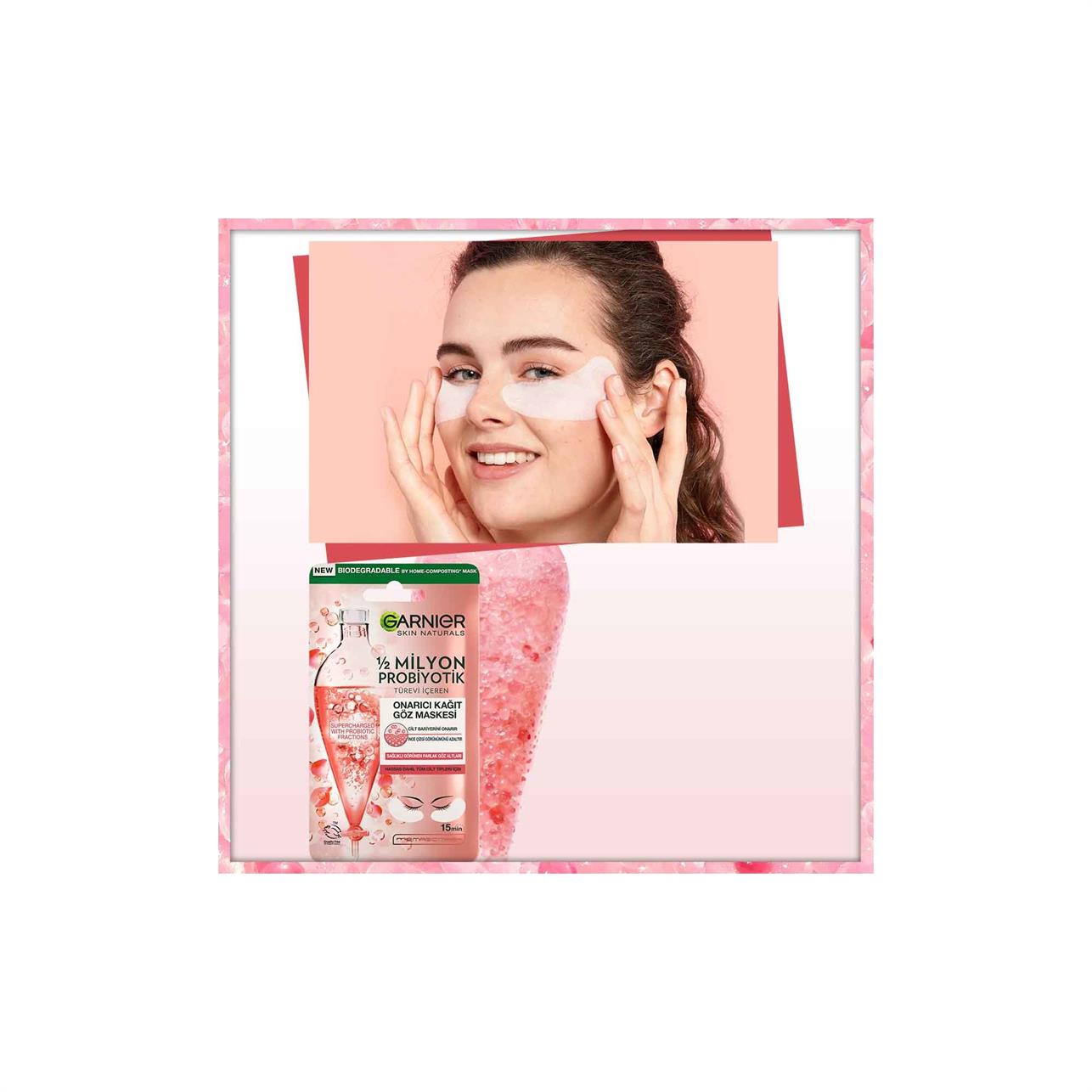 Garnier 1/2 Milyon Probiyotik Türevi İçeren Onarıcı Kağıt Göz Maskesi
