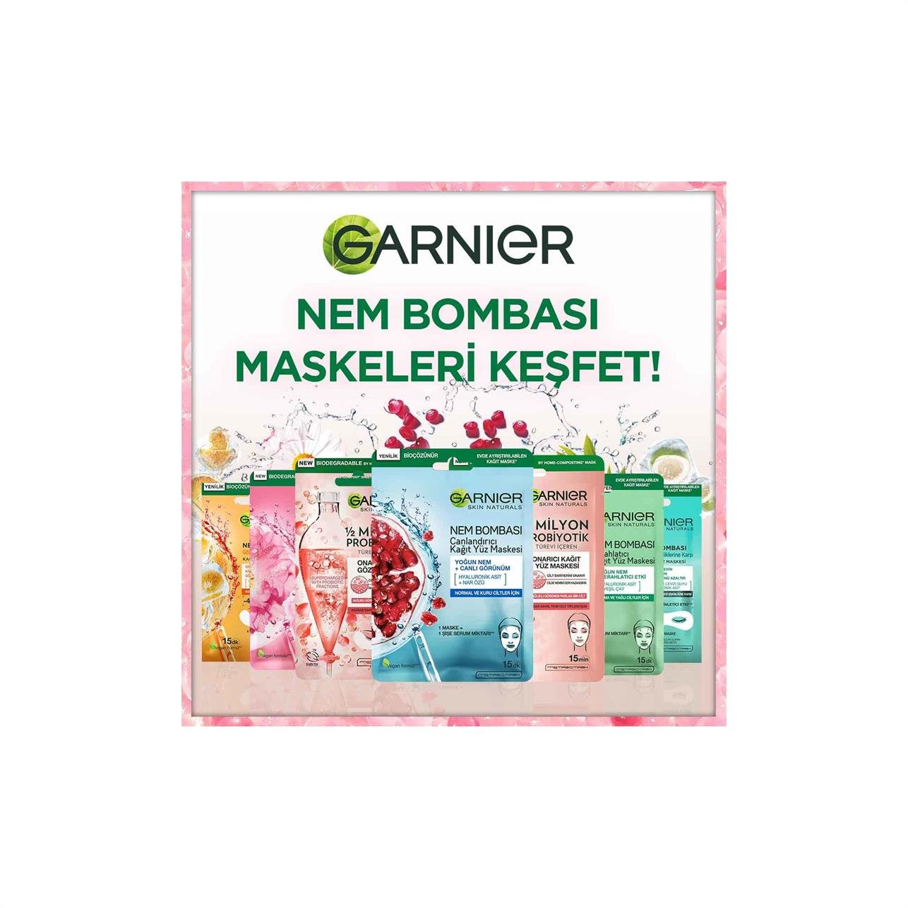 Garnier 1/2 Milyon Probiyotik Türevi İçeren Onarıcı Kağıt Göz Maskesi