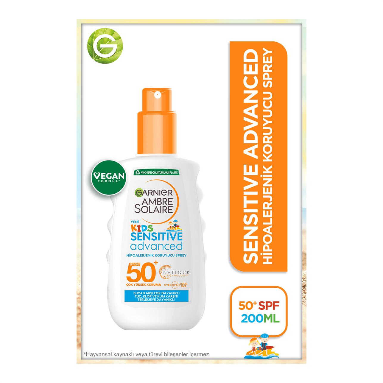 Garnier Ambre Solaire Sensitive Advanced Çocuk Güneş Spreyi SPF/GKF50+ 200ml