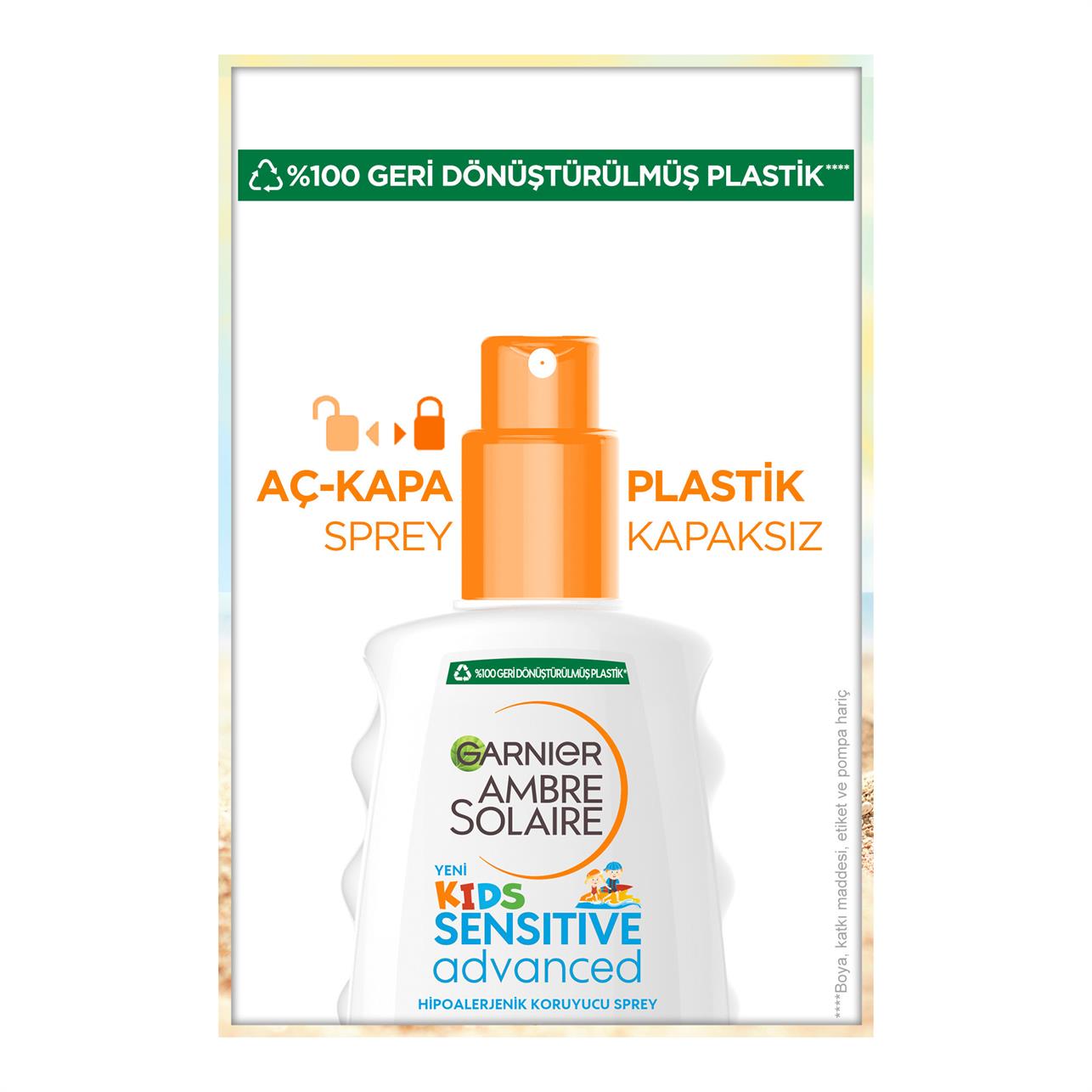 Garnier Ambre Solaire Sensitive Advanced Çocuk Güneş Spreyi SPF/GKF50+ 200ml