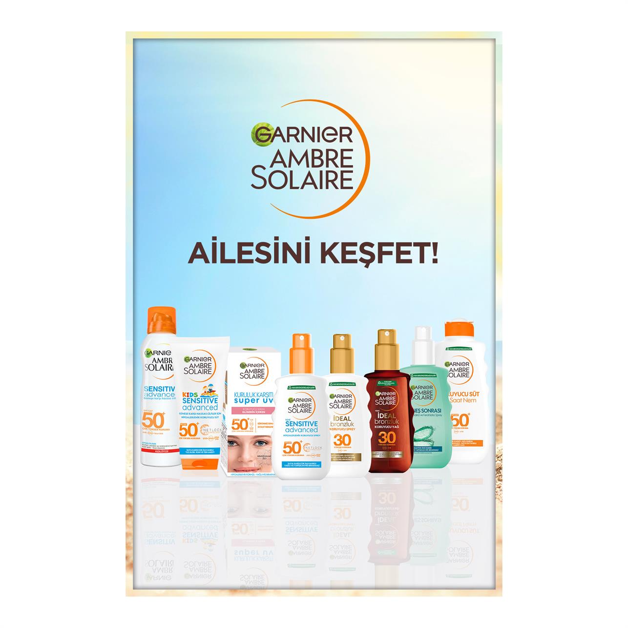 Garnier Ambre Solaire Sensitive Advanced Güneş Koruyucu Sprey SPF/GKF 50+ 200ml 