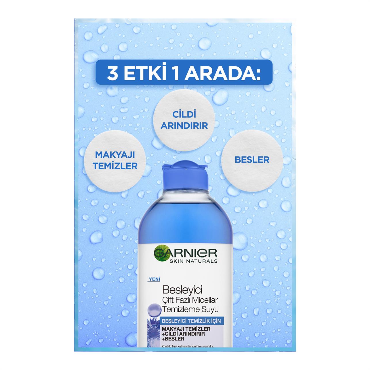 Garnier Besleyici Çift Fazlı Micellar Temizleme Suyu 400ml