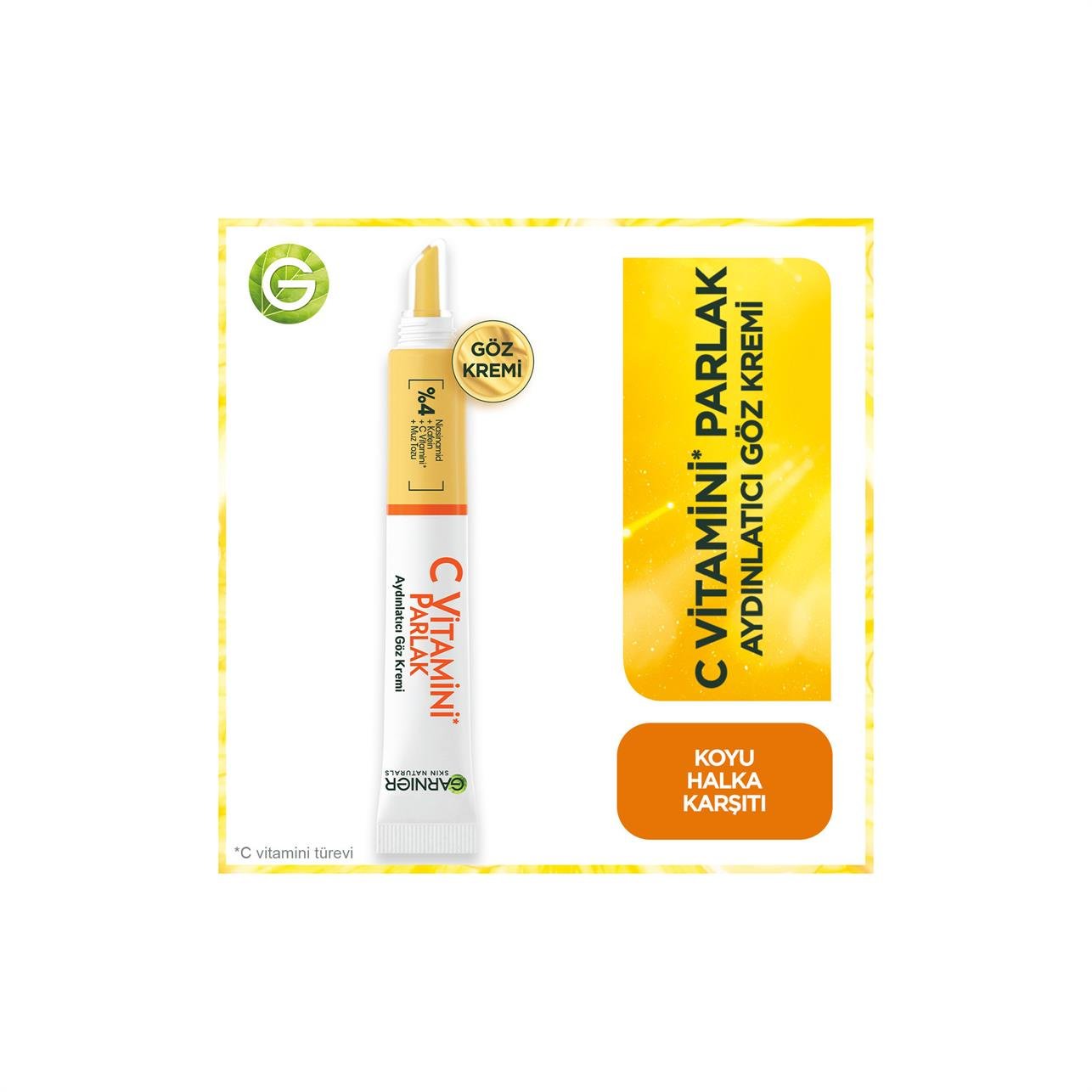 Garnier C Vitamini Parlak  Aydınlatıcı Göz Kremi 30ml
