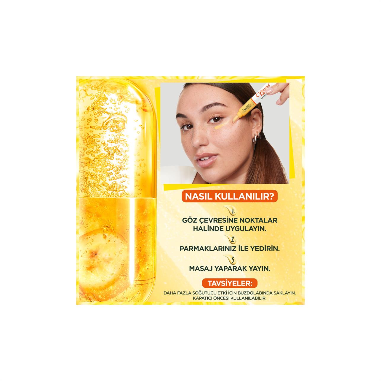 Garnier C Vitamini Parlak  Aydınlatıcı Göz Kremi 30ml