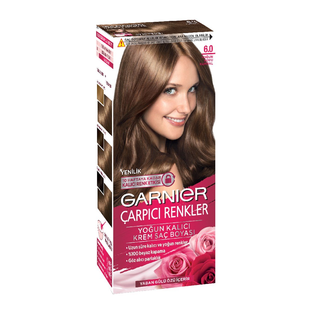 Garnier Çarpıcı Renkler Yoğun Kalıcı Krem Saç Boyası Yoğun Koyu Kumral 6/0