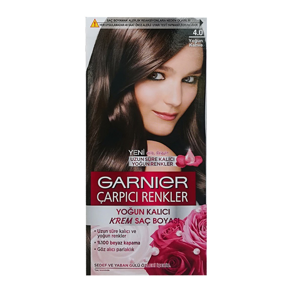 Garnier Çarpıcı Renkler Yoğun Kalıcı Krem Saç Boyası Yoğun Kahve 4/0