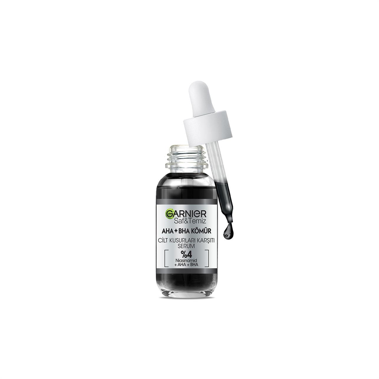 Garnier Cilt Kusurları Karşıtı  AHA+BHA Kömür Serum 30ml