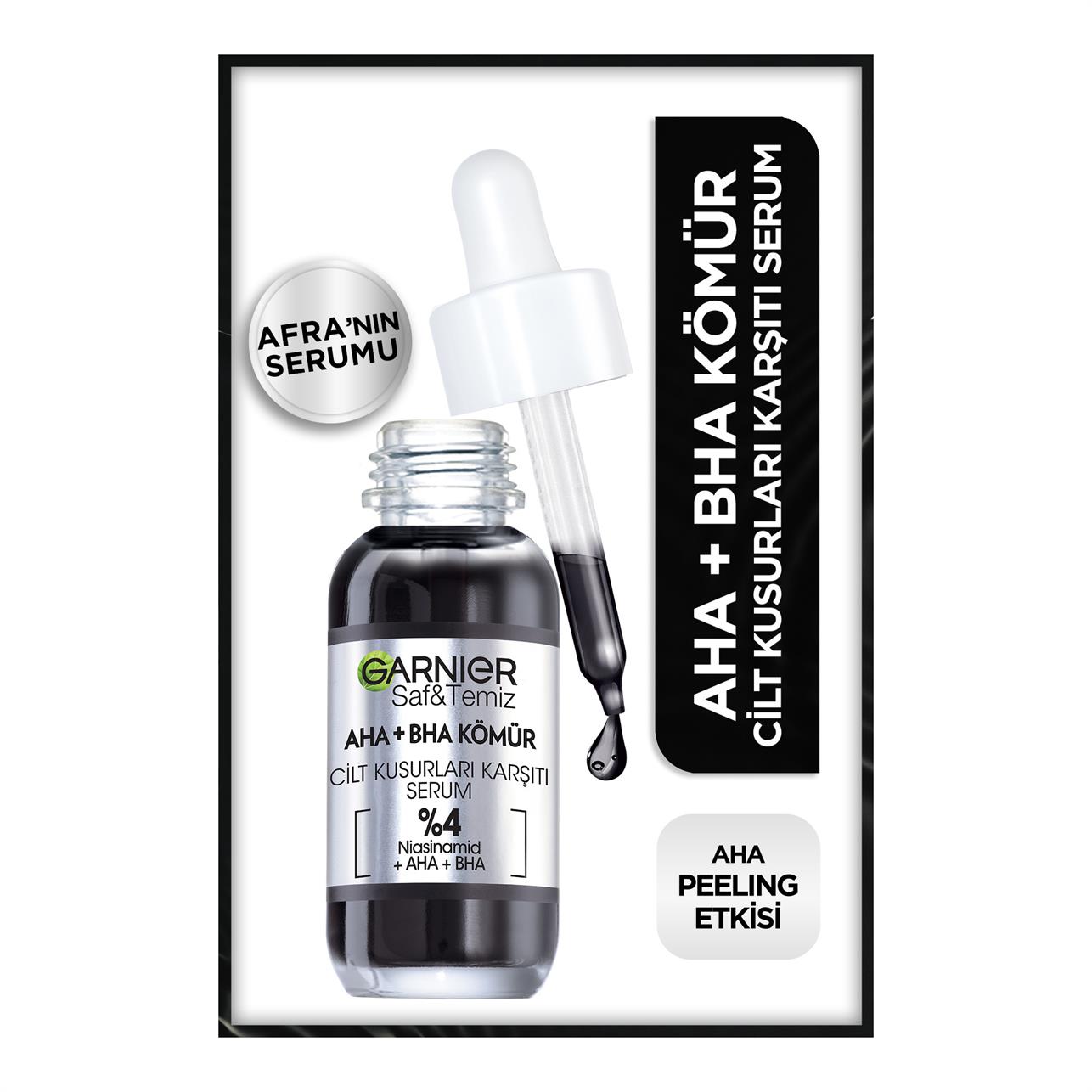 Garnier Cilt Kusurları Karşıtı  AHA+BHA Kömür Serum 30ml