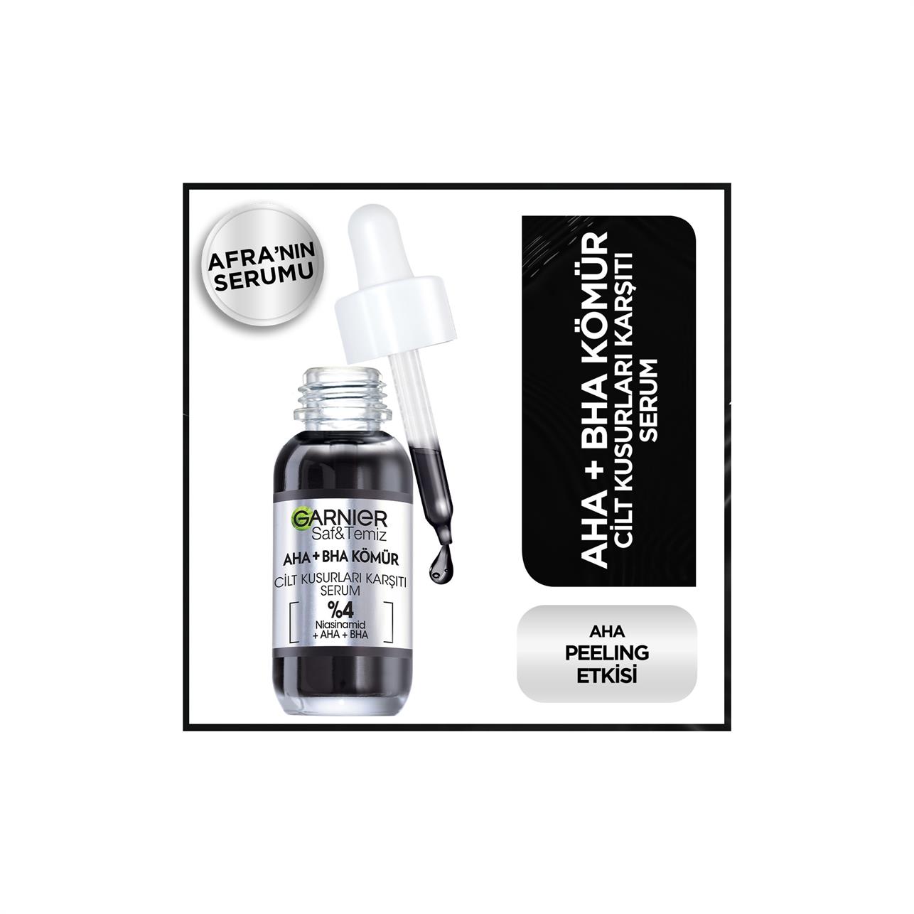 Garnier Cilt Kusurları Karşıtı  AHA+BHA Kömür Serum 30ml