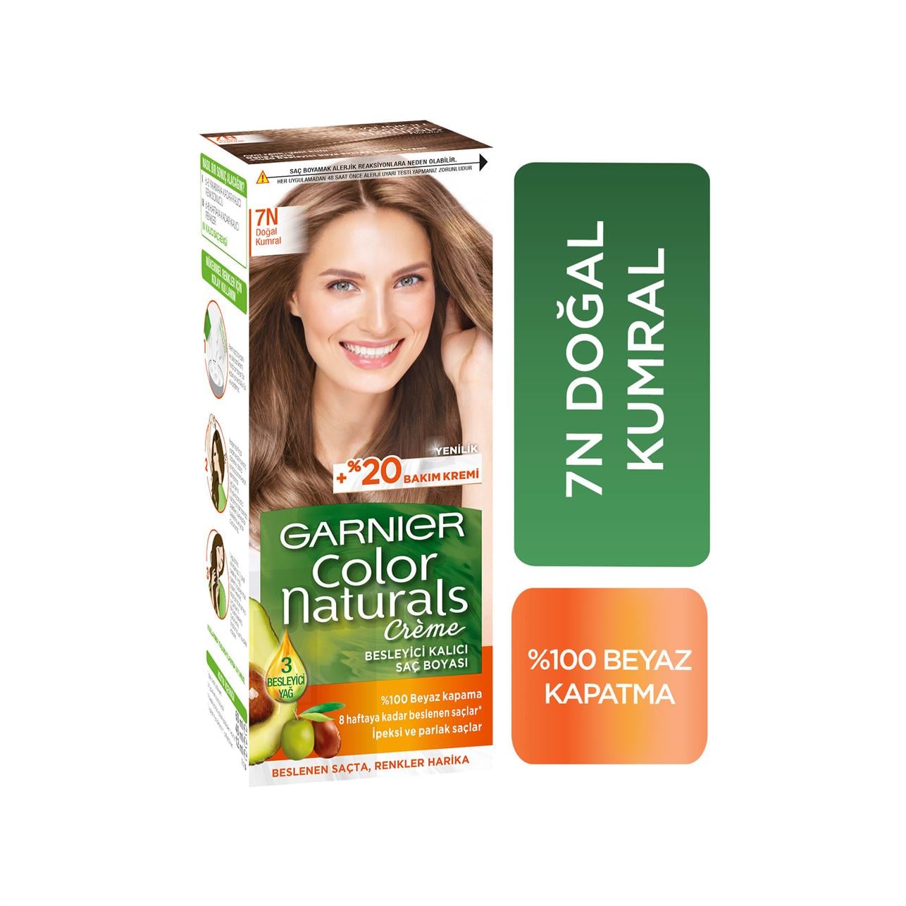 Garnier Color Naturals Creme Saç Boyası Doğal Kumral 7N