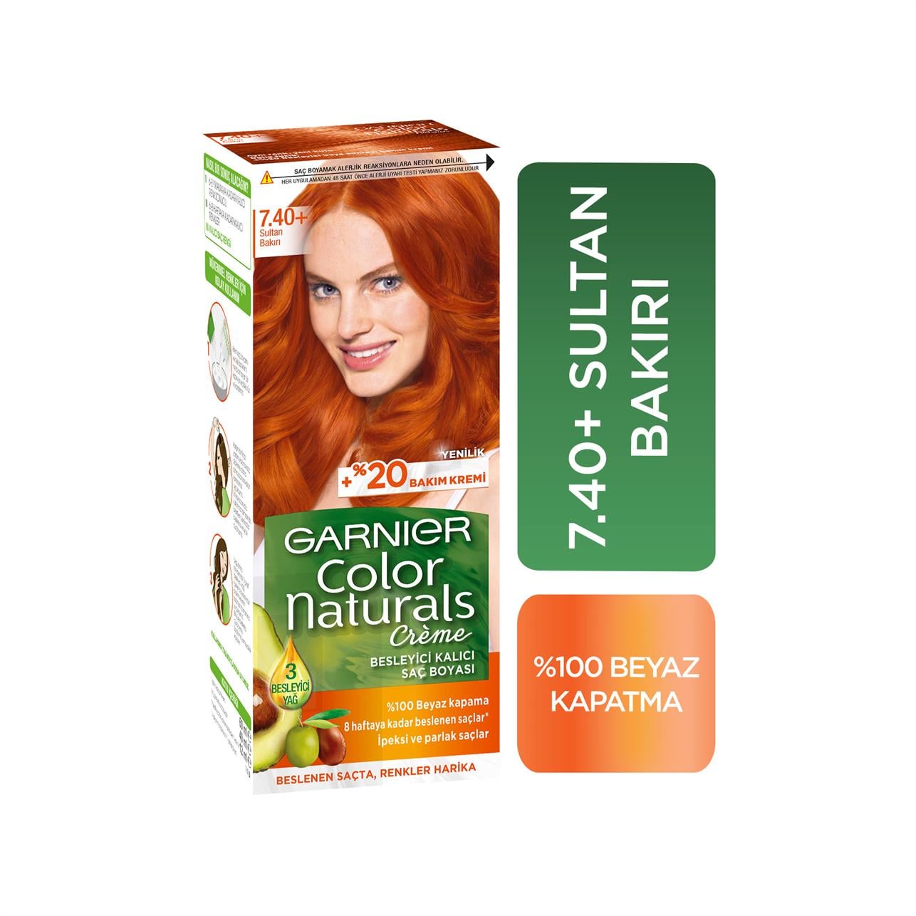 Garnier Color Naturals Creme Saç Boyası Sultan Bakırı 7/40