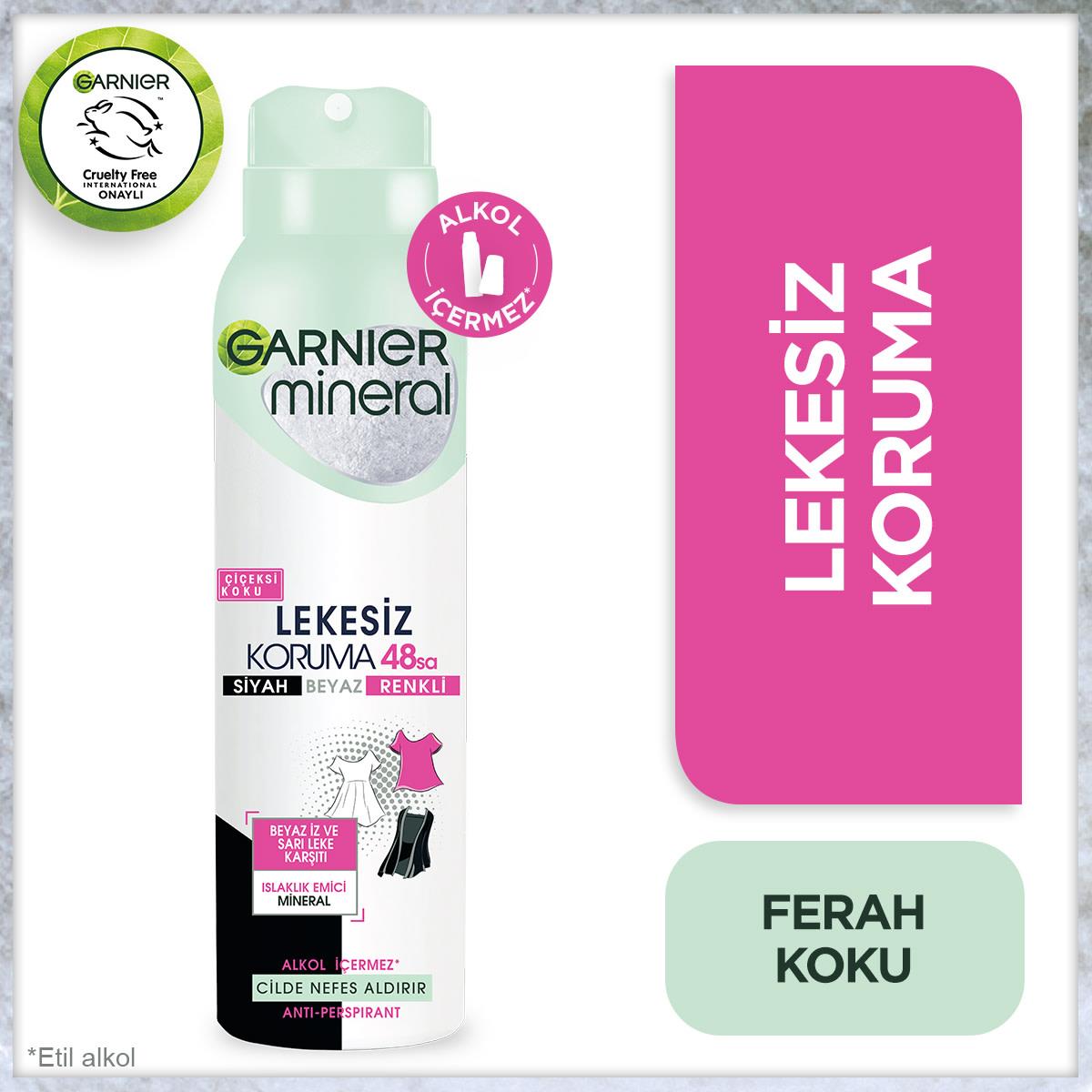 Garnier  Deodorant Mineral Lekesiz Koruma Ferah Koku Kadın150 ml