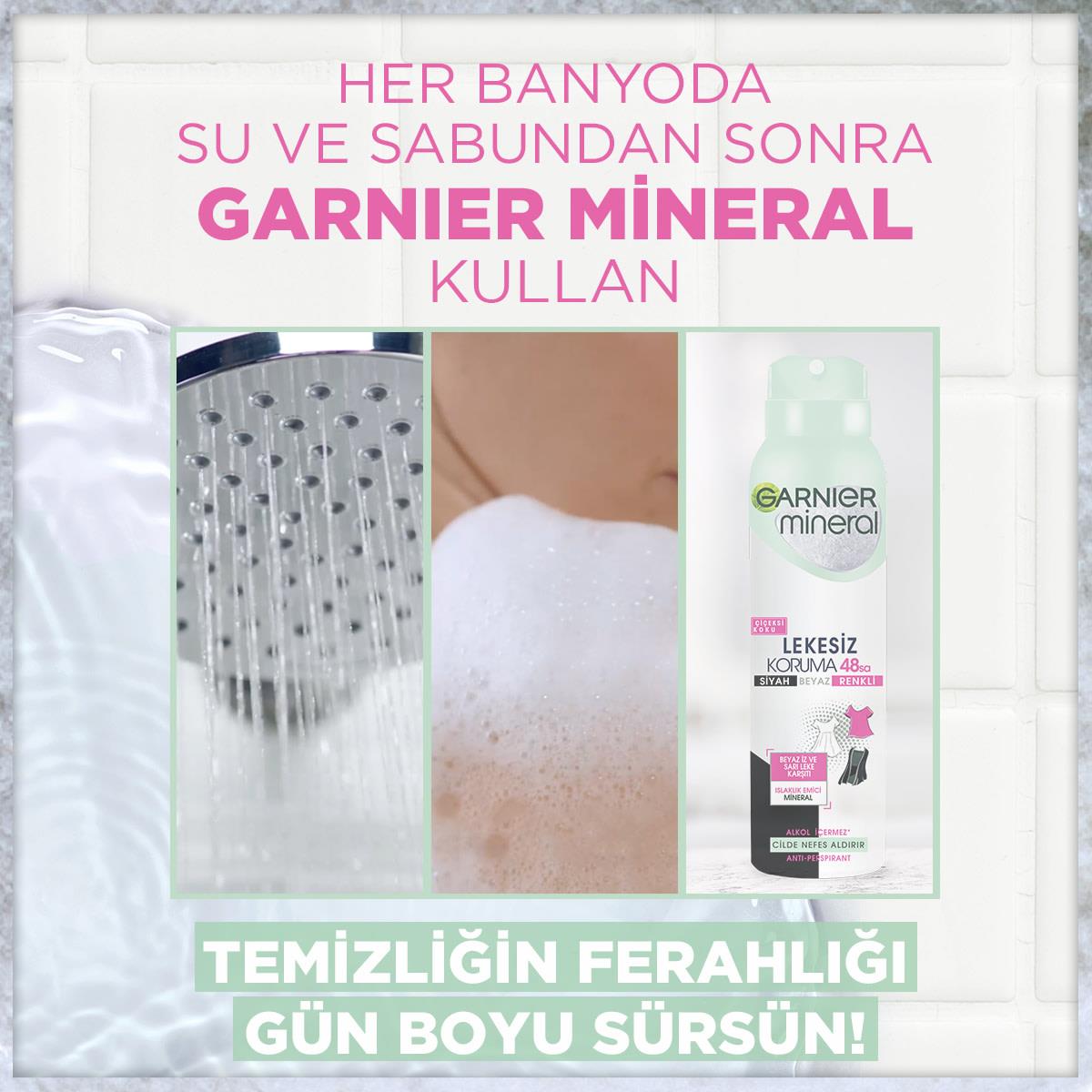 Garnier  Deodorant Mineral Lekesiz Koruma Ferah Koku Kadın150 ml