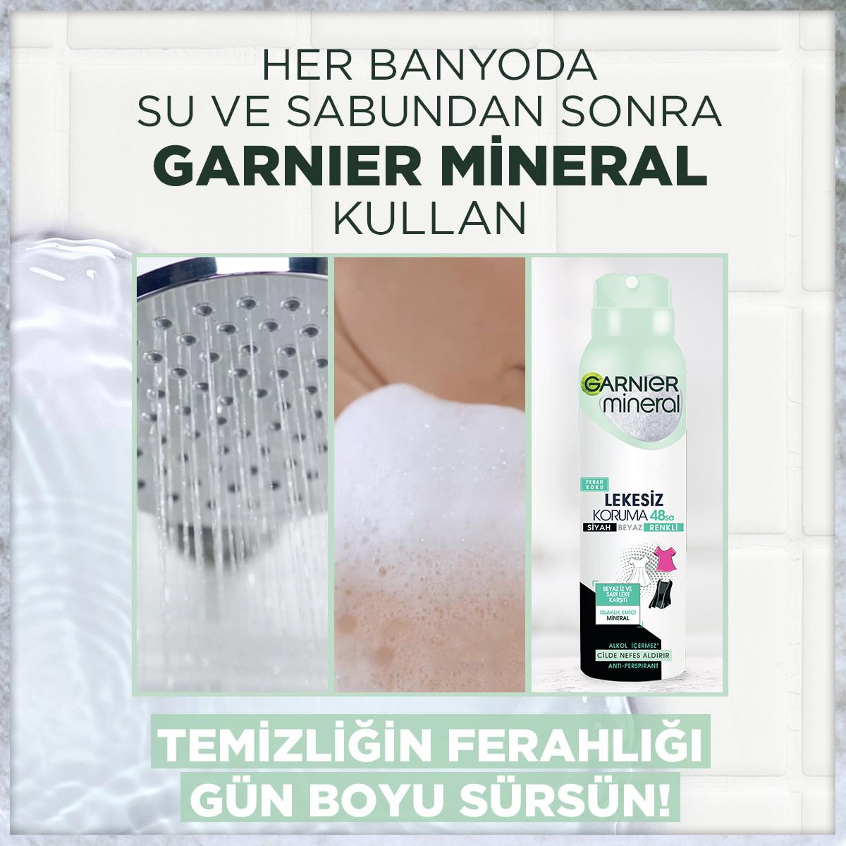 Garnier Deodorant Mineral Lekesiz Koruma Kadın 150 Ml