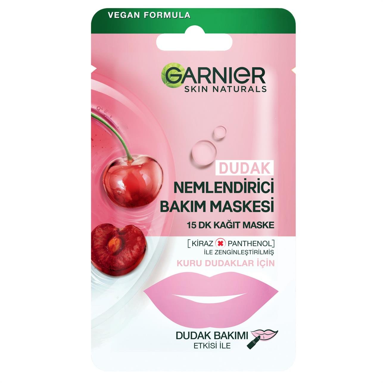 Garnier Dudak Nemlendirici Bakım Kağıt Maske Kuru Dudaklar İçin