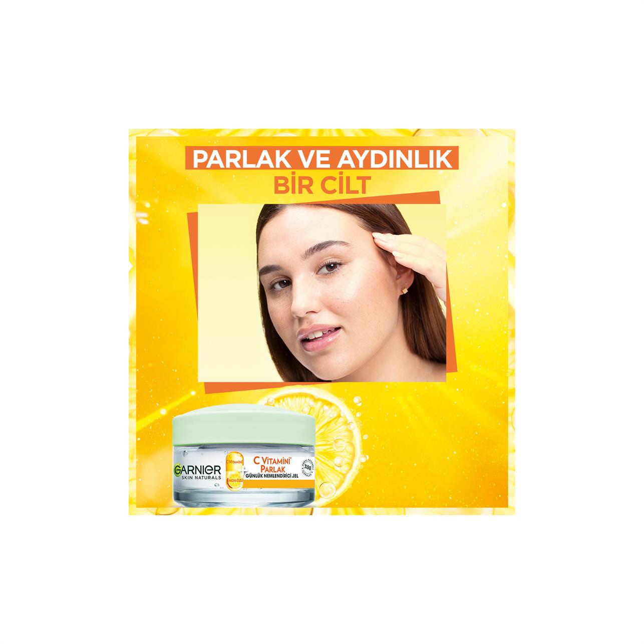 Garnier Günlük Nemlendirici Jel C Vitamini Parlak Normal Cilt 50ml