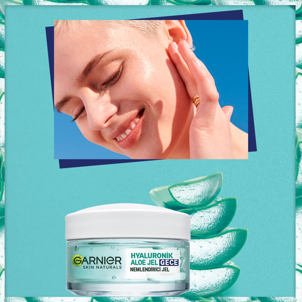 Garnier Hyaluronik Aloe Gece Nemlendirici Jel 50 ml