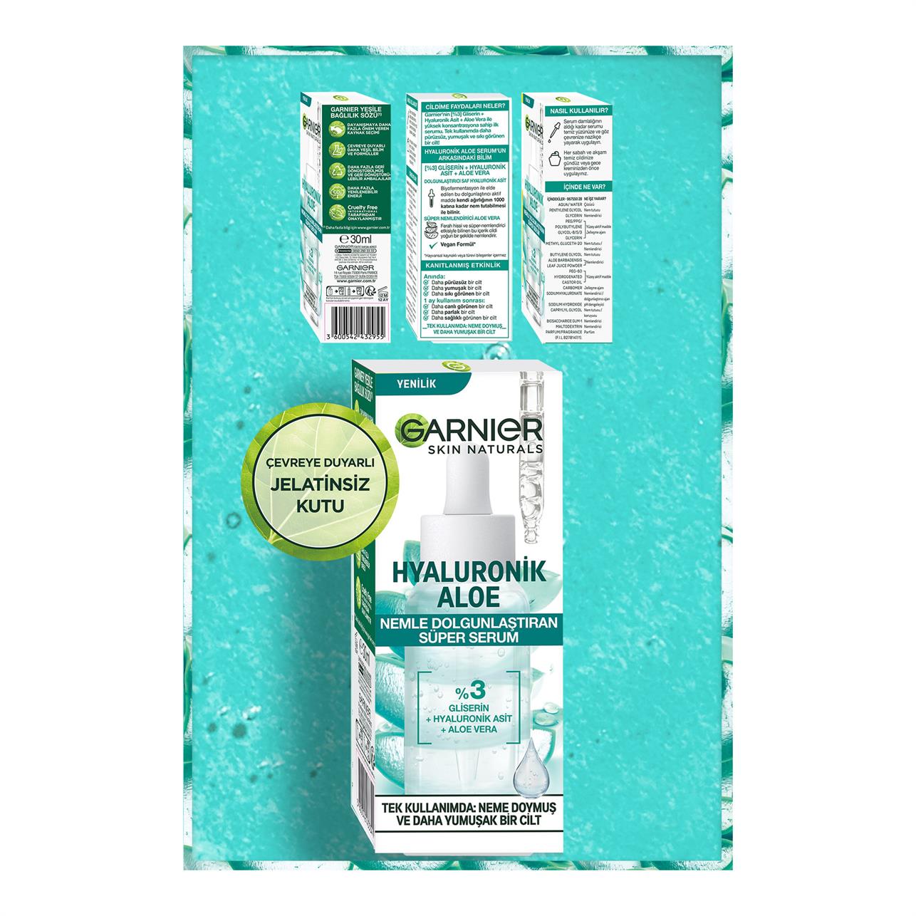 Garnier Hyaluronik Aloe Nemle Dolgunlaştıran Süper Serum 30ml
