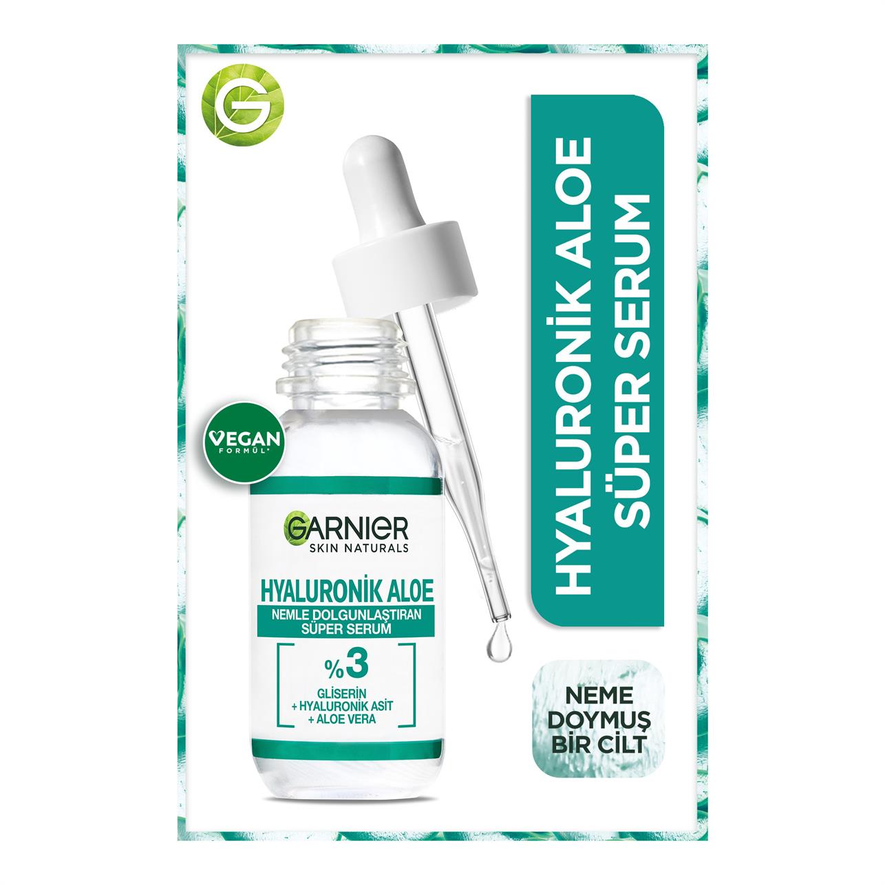 Garnier Hyaluronik Aloe Nemle Dolgunlaştıran Süper Serum 30ml