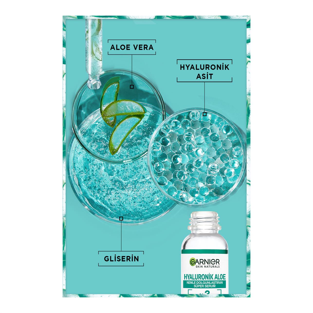 Garnier Hyaluronik Aloe Nemle Dolgunlaştıran Süper Serum 30ml