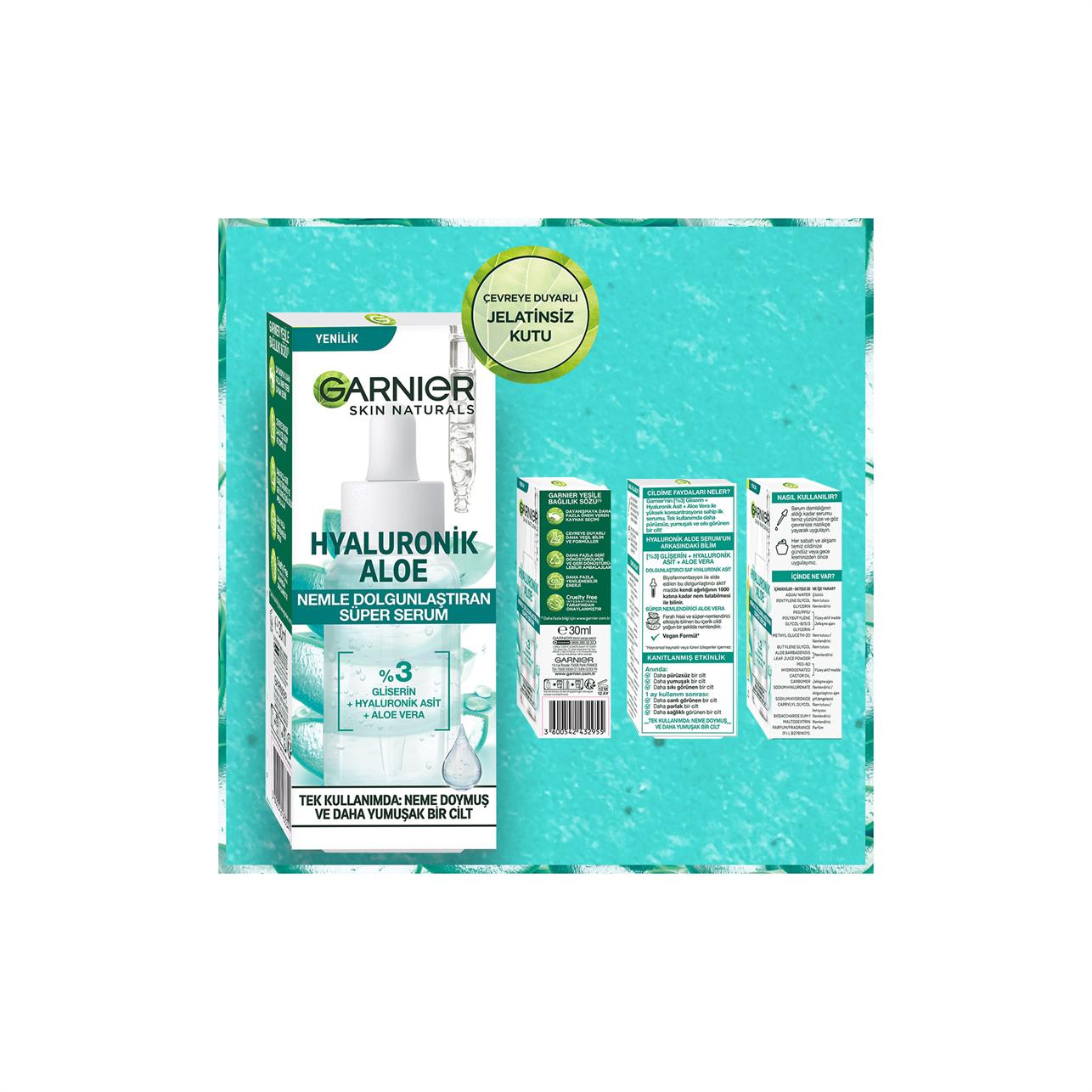 Garnier Hyaluronik Aloe Nemle Dolgunlaştıran Süper Serum 30ml