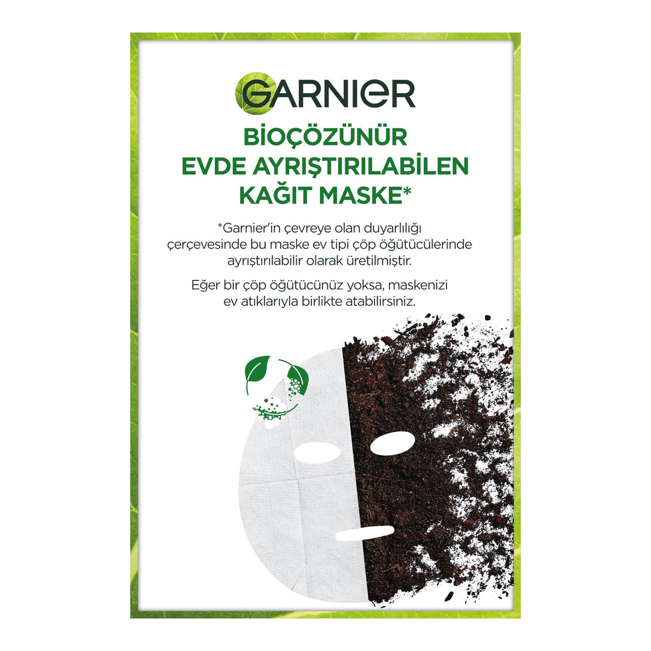 Garnier Hyaluronik Aloe Tazeleyici Kağıt Yüz Maskesi / Tüm Cilt Tipleri 