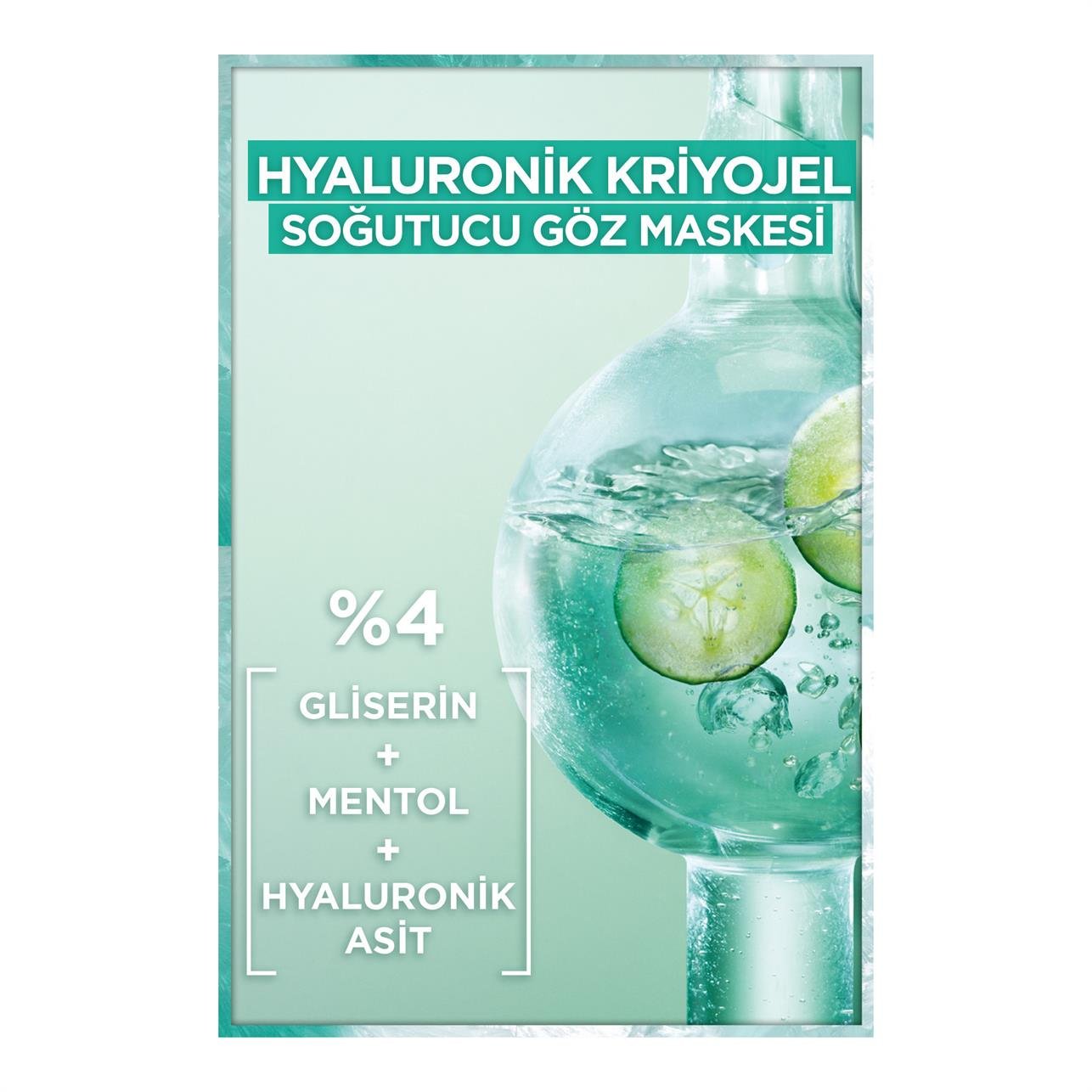 Garnier Hyaluronik Kriyo Jel Yorgunluk Karşıtı Kağıt Göz Maskesi