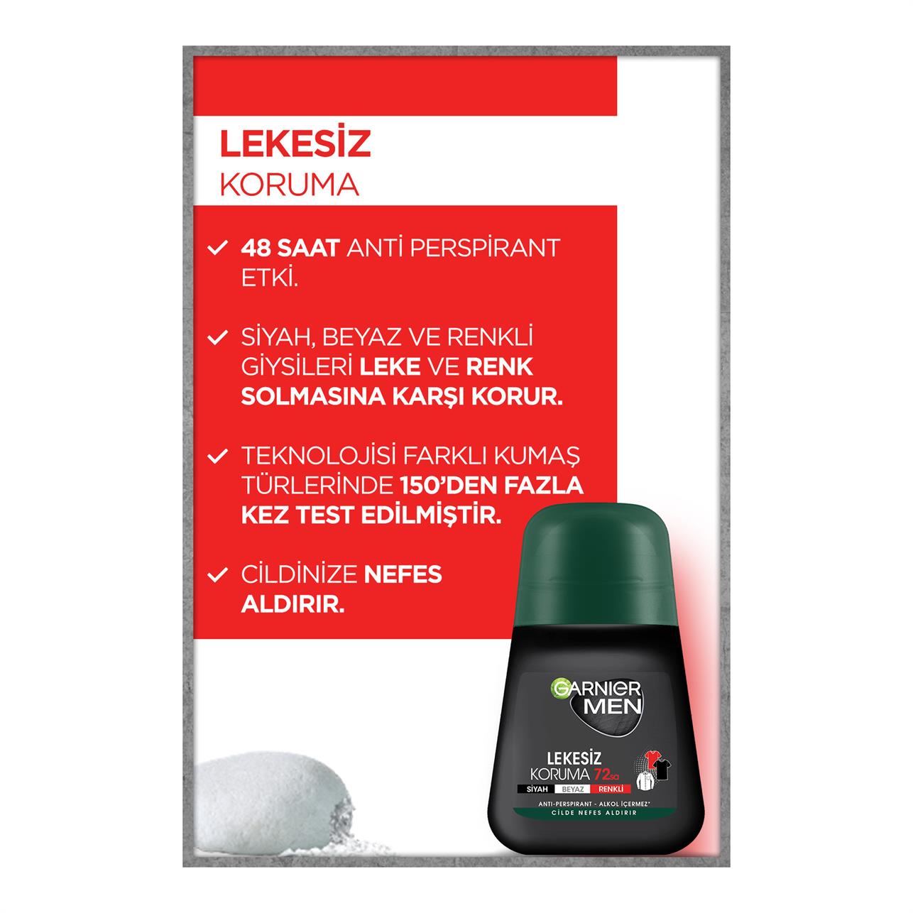 Garnier Men Roll-On Lekesiz Koruma 50 ml