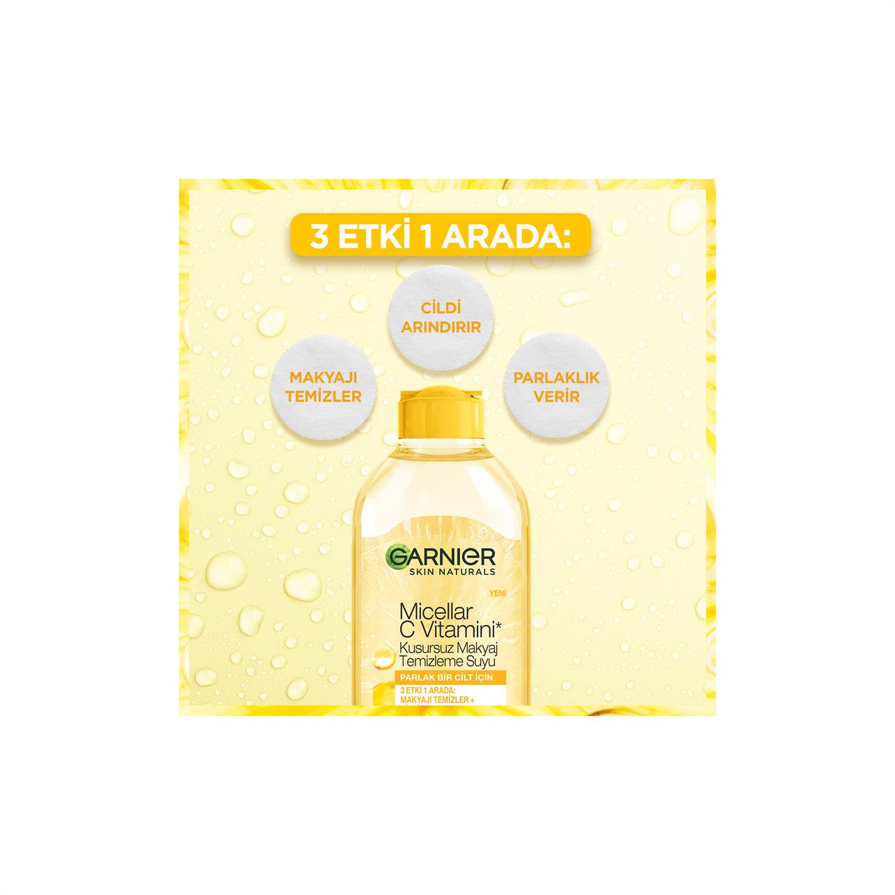 Garnier Micellar C Vitamini Kusursuz Makyaj Temizleme Suyu 400ml 