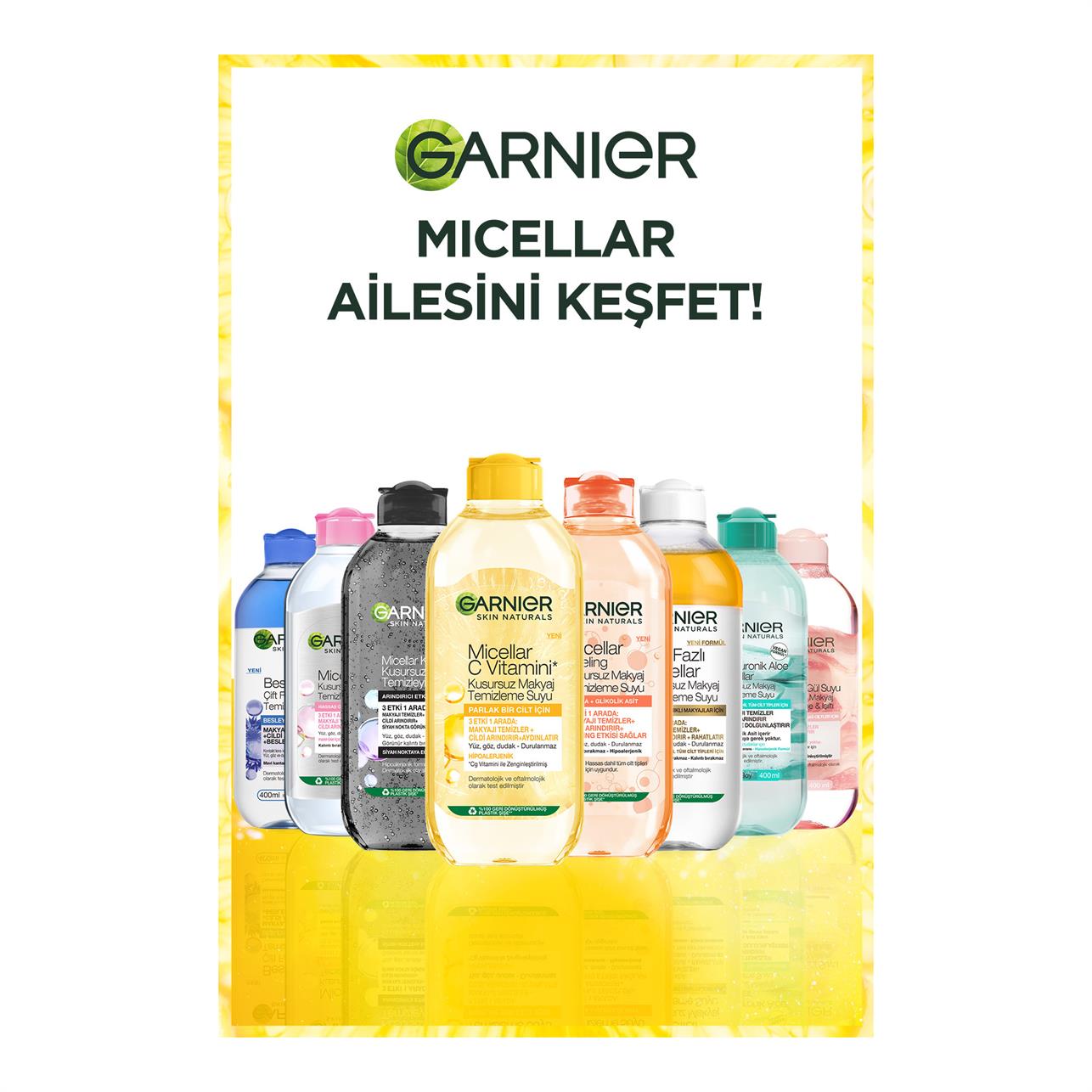 Garnier Micellar C Vitamini Kusursuz Makyaj Temizleme Suyu 400ml 