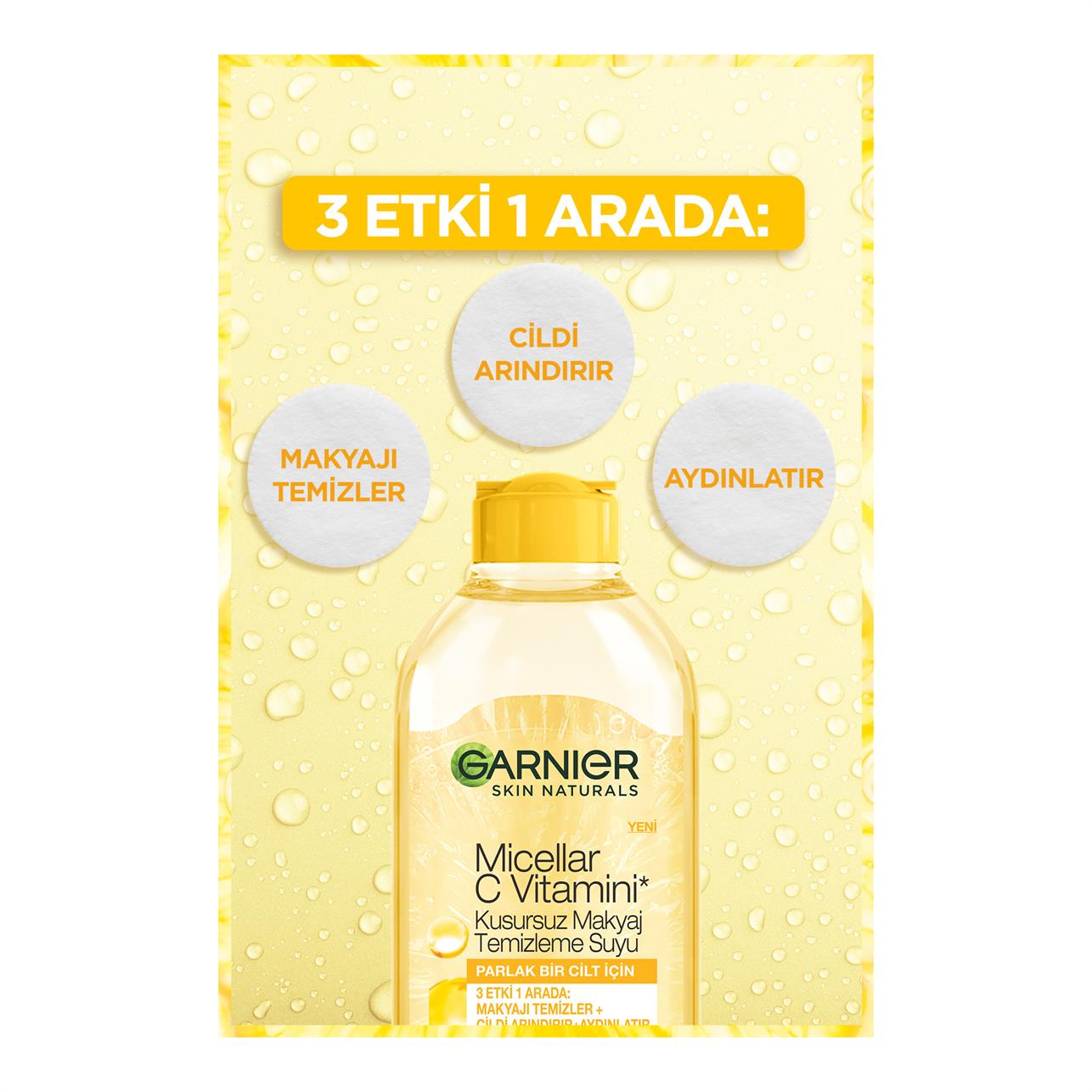 Garnier Micellar C Vitamini Kusursuz Makyaj Temizleme Suyu 400ml 