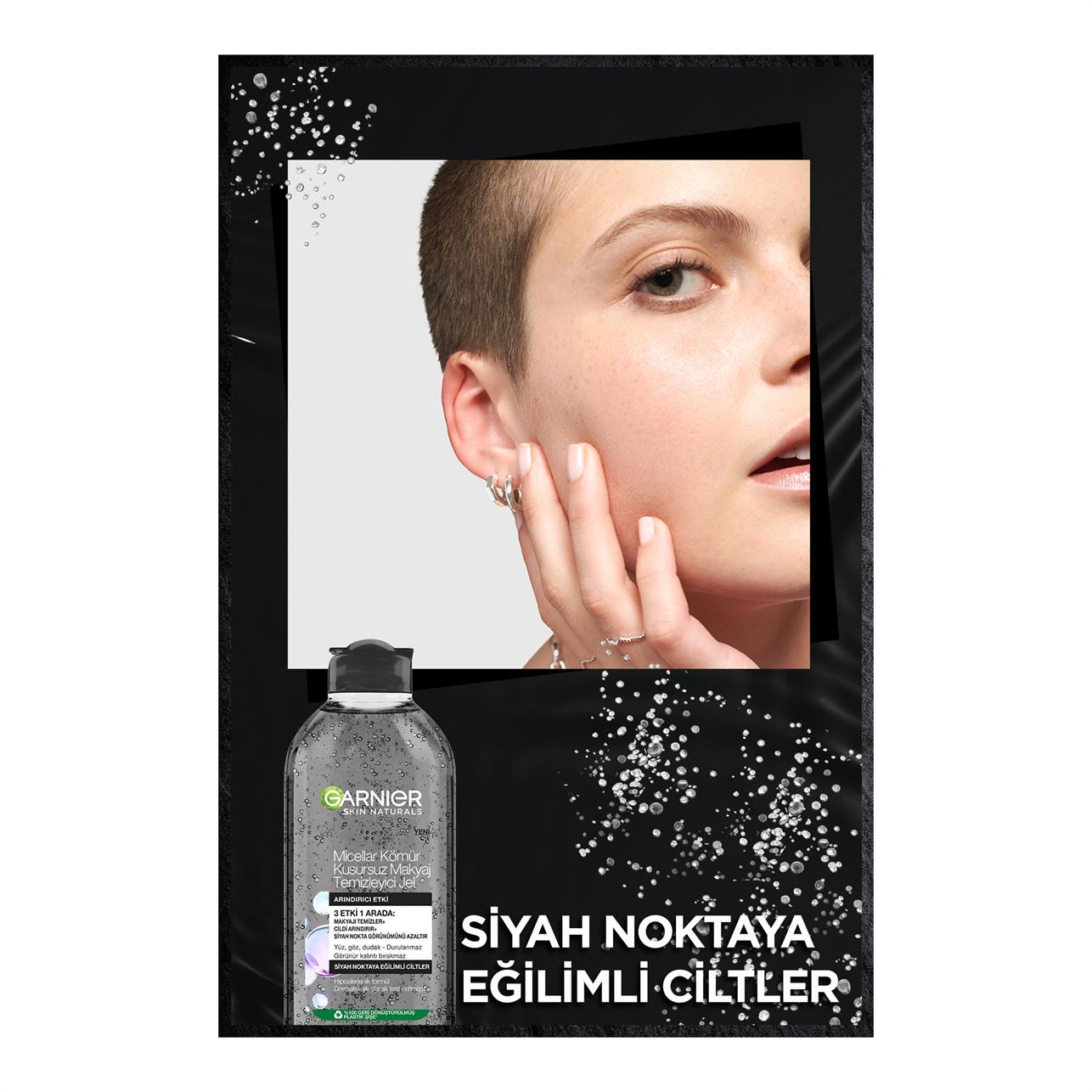 Garnier Micellar Kömür Kusursuz Makyaj Temizleme Jeli 400 ml.