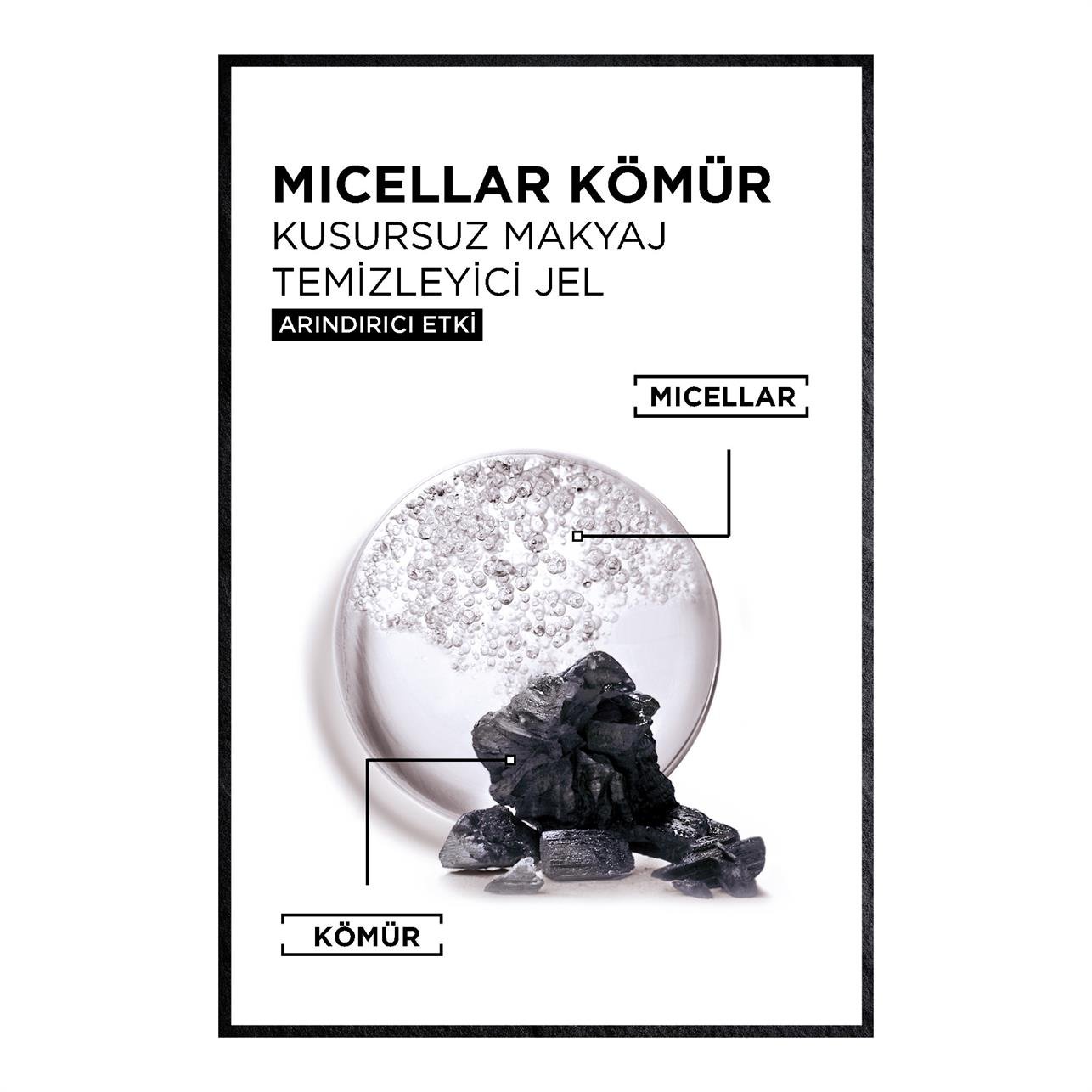 Garnier Micellar Kömür Kusursuz Makyaj Temizleme Jeli 400 ml.