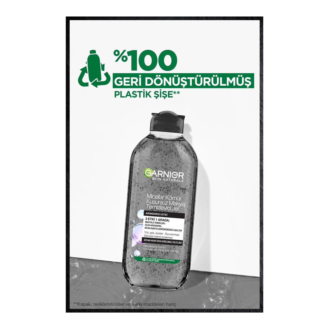 Garnier Micellar Kömür Kusursuz Makyaj Temizleme Jeli 400 ml.