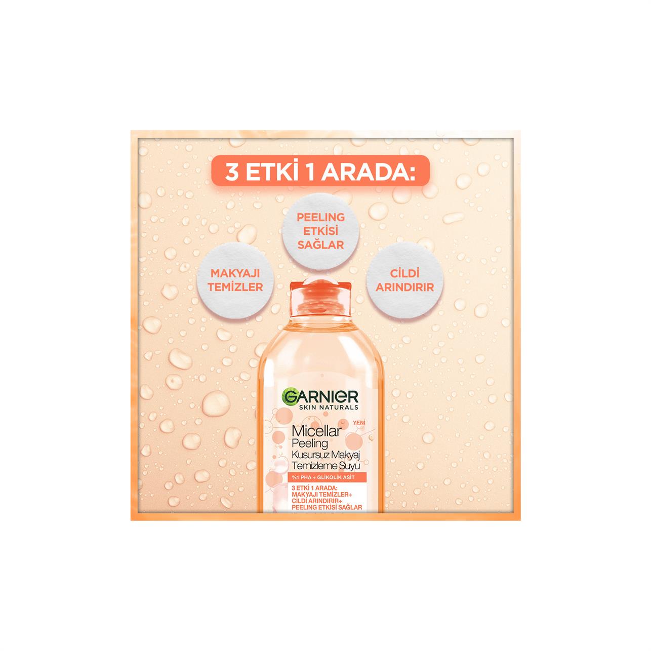 Garnier Micellar Peeling Kusursuz Makyaj Temizleme Suyu 400 ml