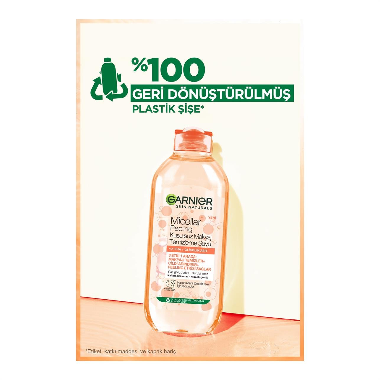 Garnier Micellar Peeling Kusursuz Makyaj Temizleme Suyu 400 ml