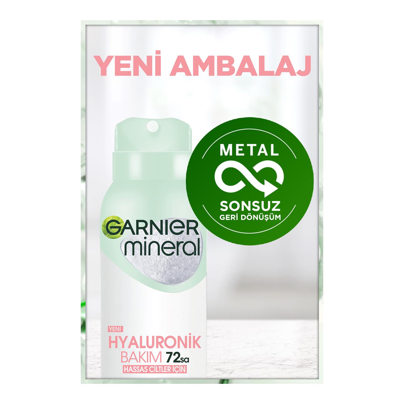 Garnier Mineral Hyaluron Bakım Deodorant Kadın 150ml