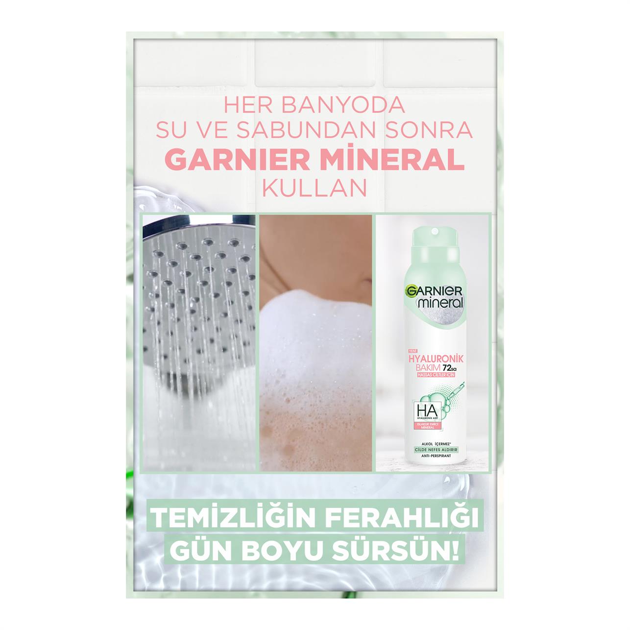 Garnier Mineral Hyaluron Bakım Deodorant Kadın 150ml