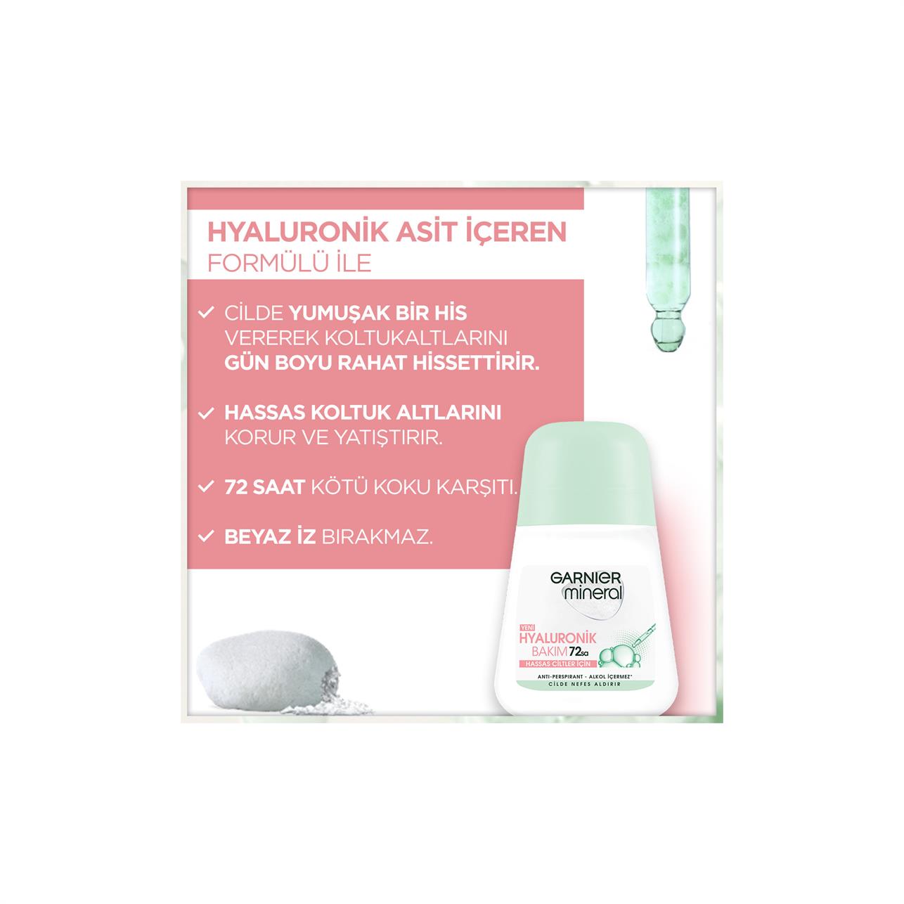 Garnier Roll-on Hyaluron Bakım Kadın 50ml