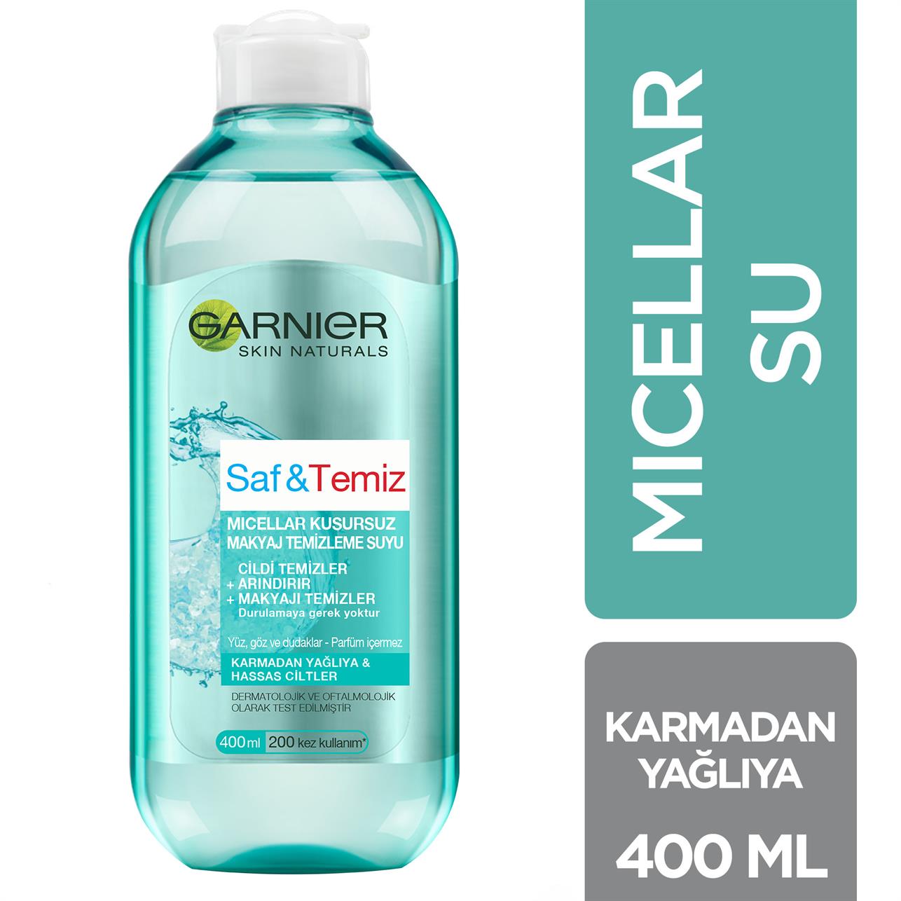 Garnier Saf&Temiz Kusursuz Makyaj Temizleme Suyu 400 ml